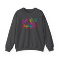 Believe in Yourself Crewneck Sweatshirt — Rainbow Inspirational Graphic