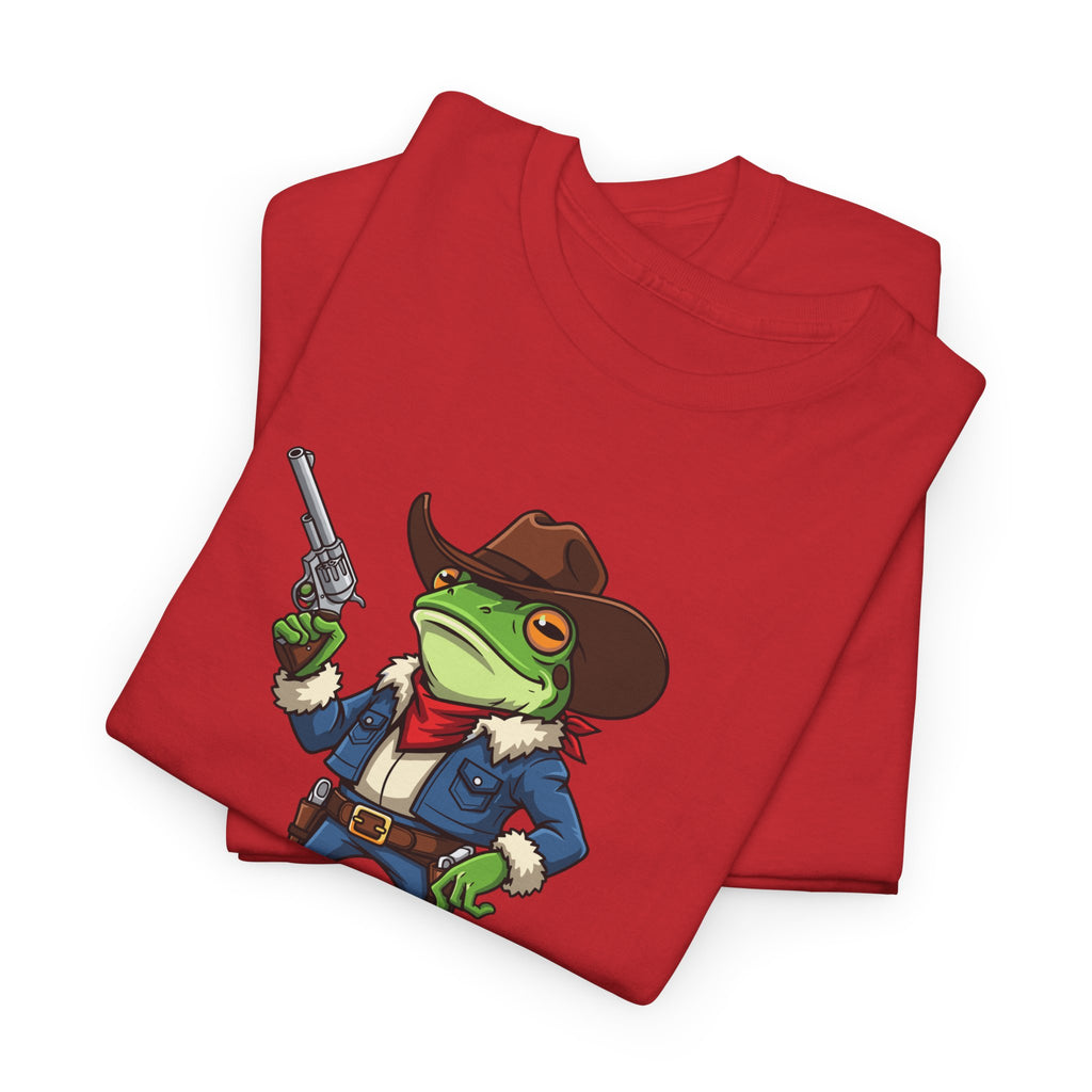 Cowboy Frog T-Shirt - "Croak Around & Find Out" Funny Western Graphic Tee