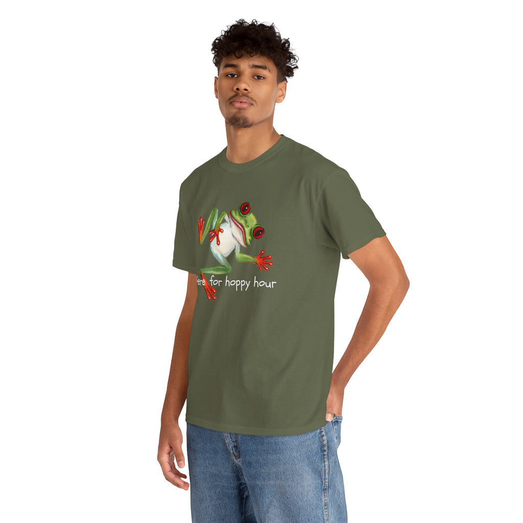 Red-Eyed Tree Frog Graphic Tee — Cute Tropical Frog Shirt for Nature Lovers
