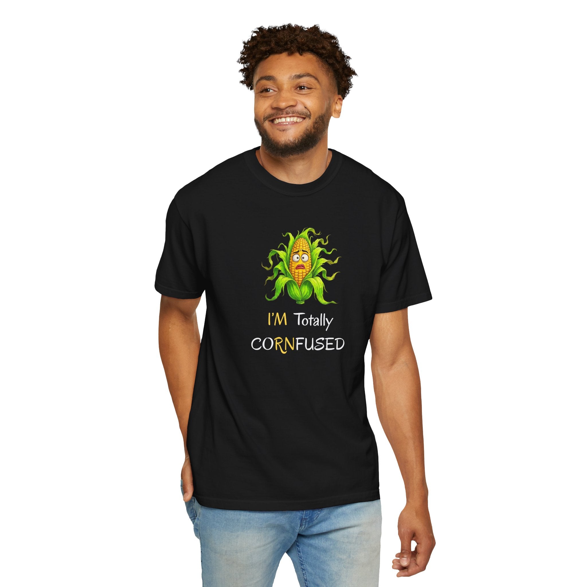 I'm Totally CORNfused Tee — Funny Corn Pun T-Shirt