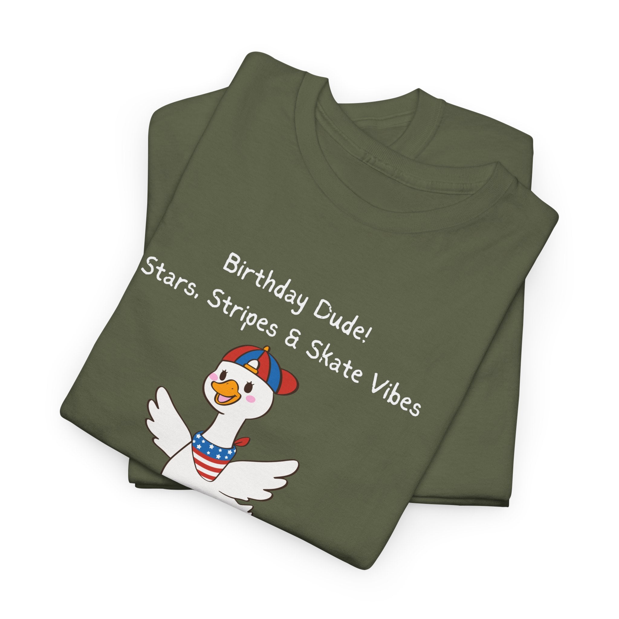 Birthday Dude! Stars, Stripes & Skate Vibes Tee