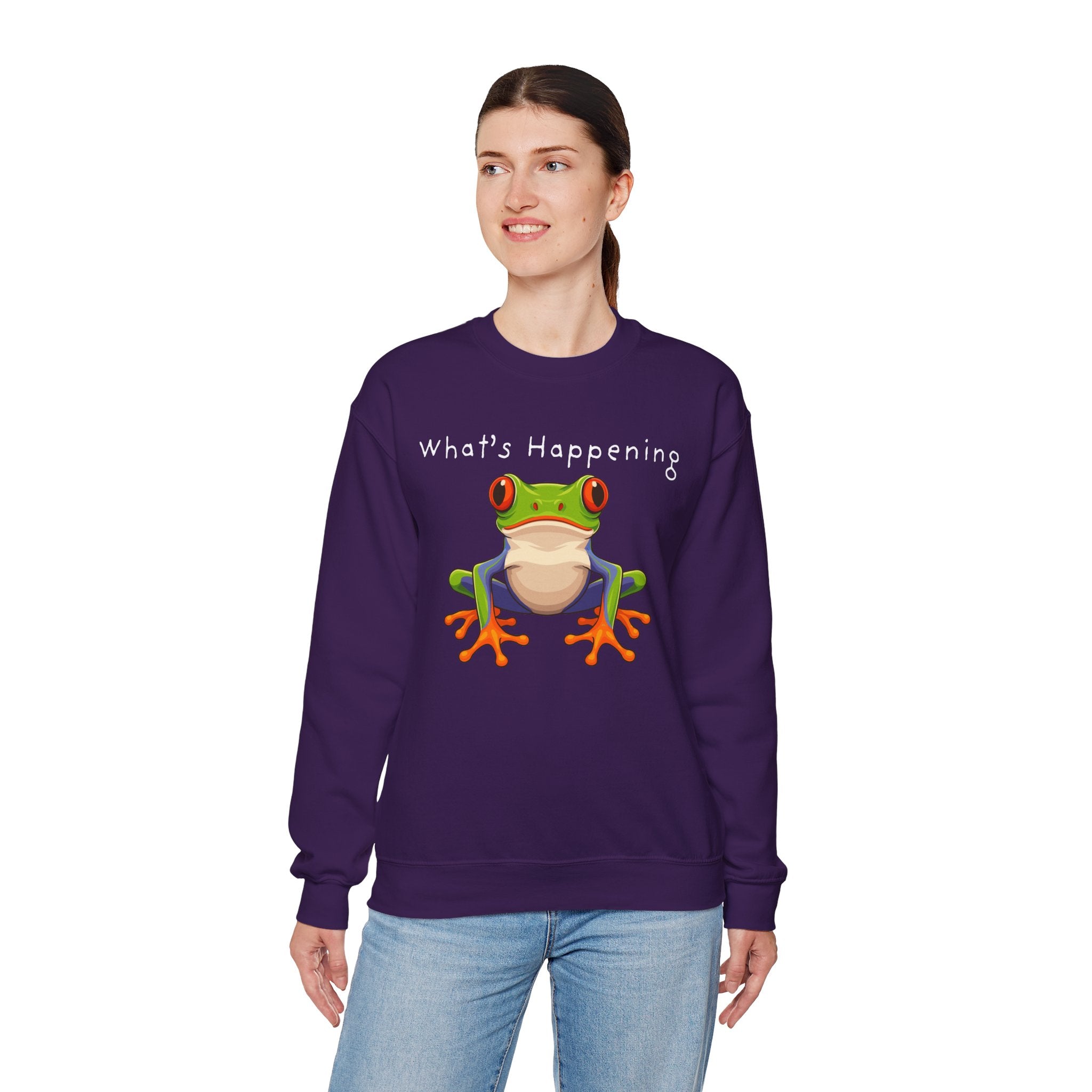 What's Happening Frog Crewneck Sweatshirt