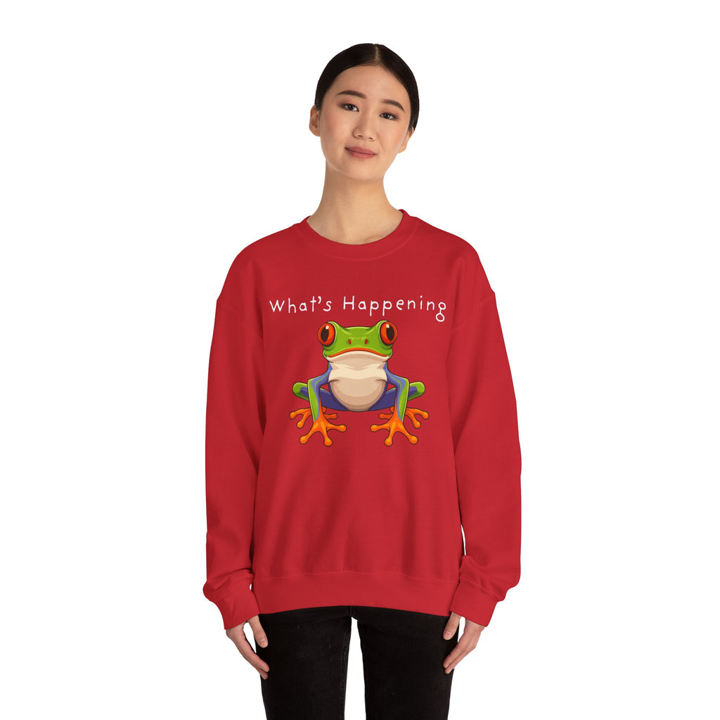 What's Happening Frog Crewneck Sweatshirt
