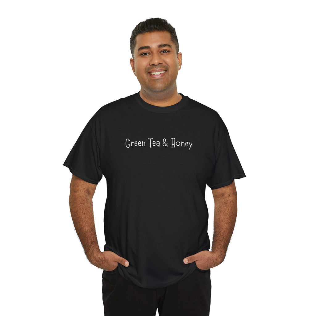 Green Tea & Honey Tee — Minimalist Tea Lover T-Shirt