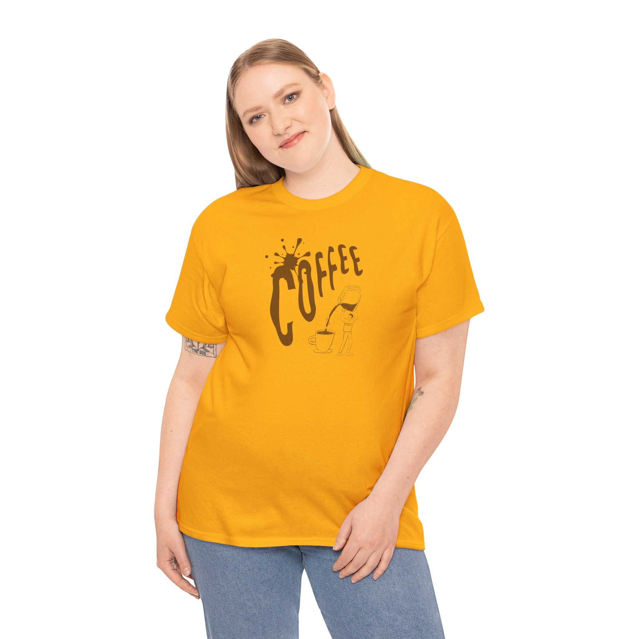 Coffee Splash T‑Shirt — Retro Coffee Typography Tee