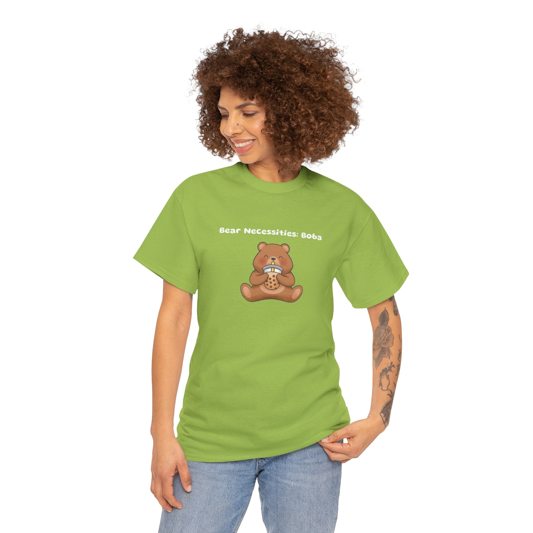 Bear Necessities: Boba Tee — Cute Bubble Tea Bear Graphic T-Shirt