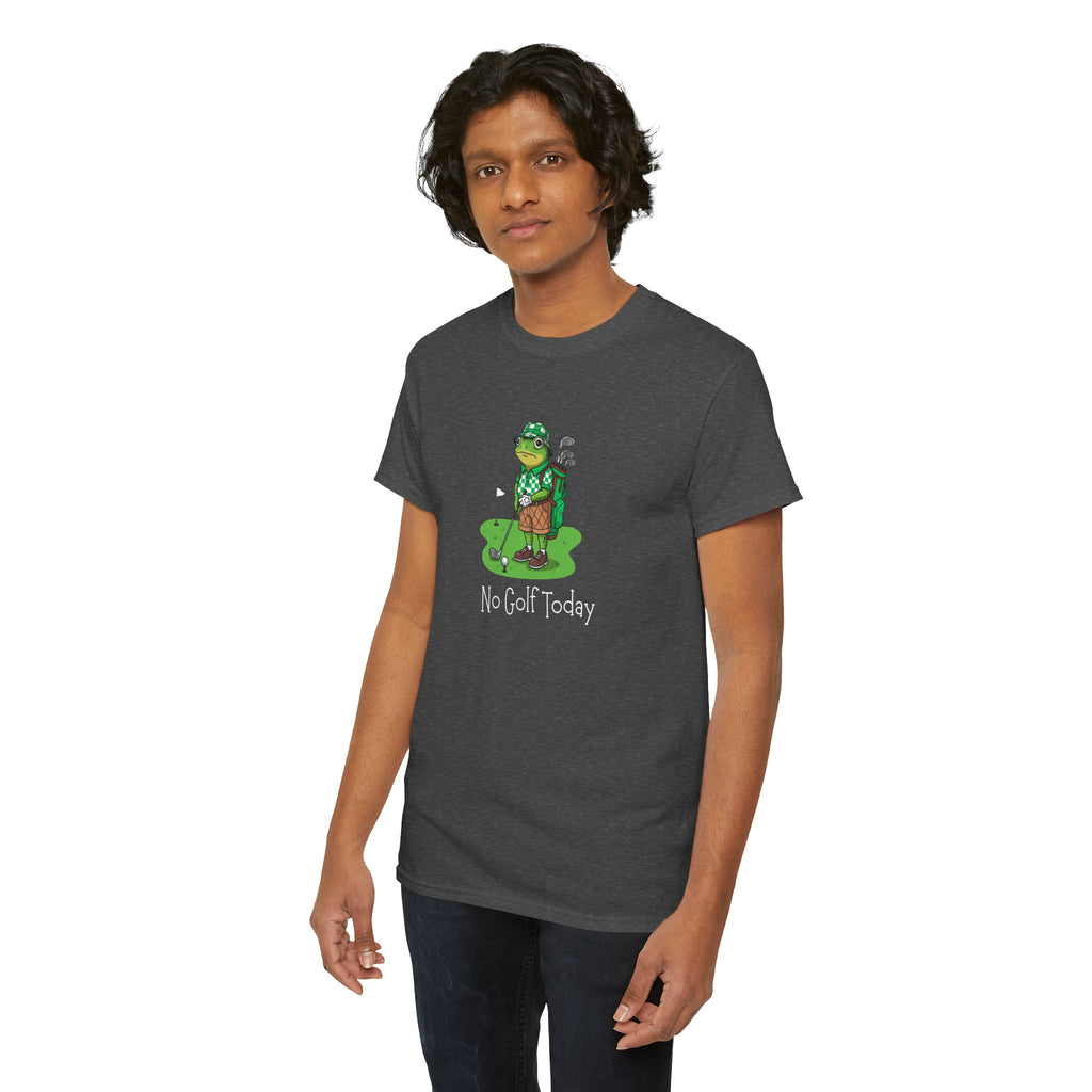 T-Shirt — Funny 'No Golf Today' Frog Golfer Graphic Tee
