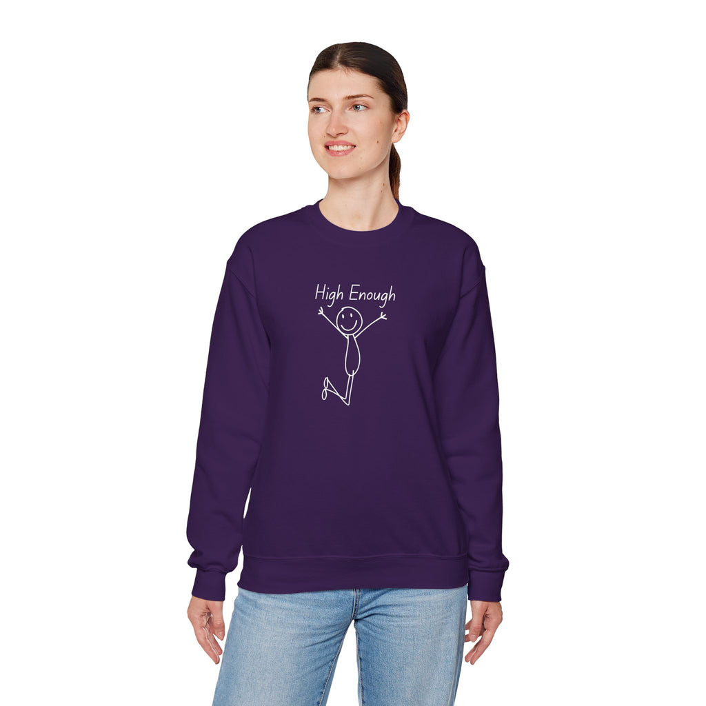 High Enough Stick Figure Crewneck Sweatshirt