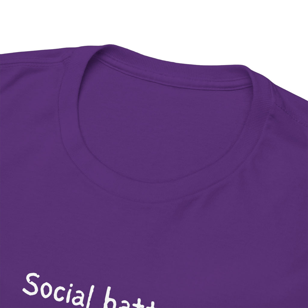 Social Battery Permanently Low Tee — Introvert Humor Cotton T-Shirt
