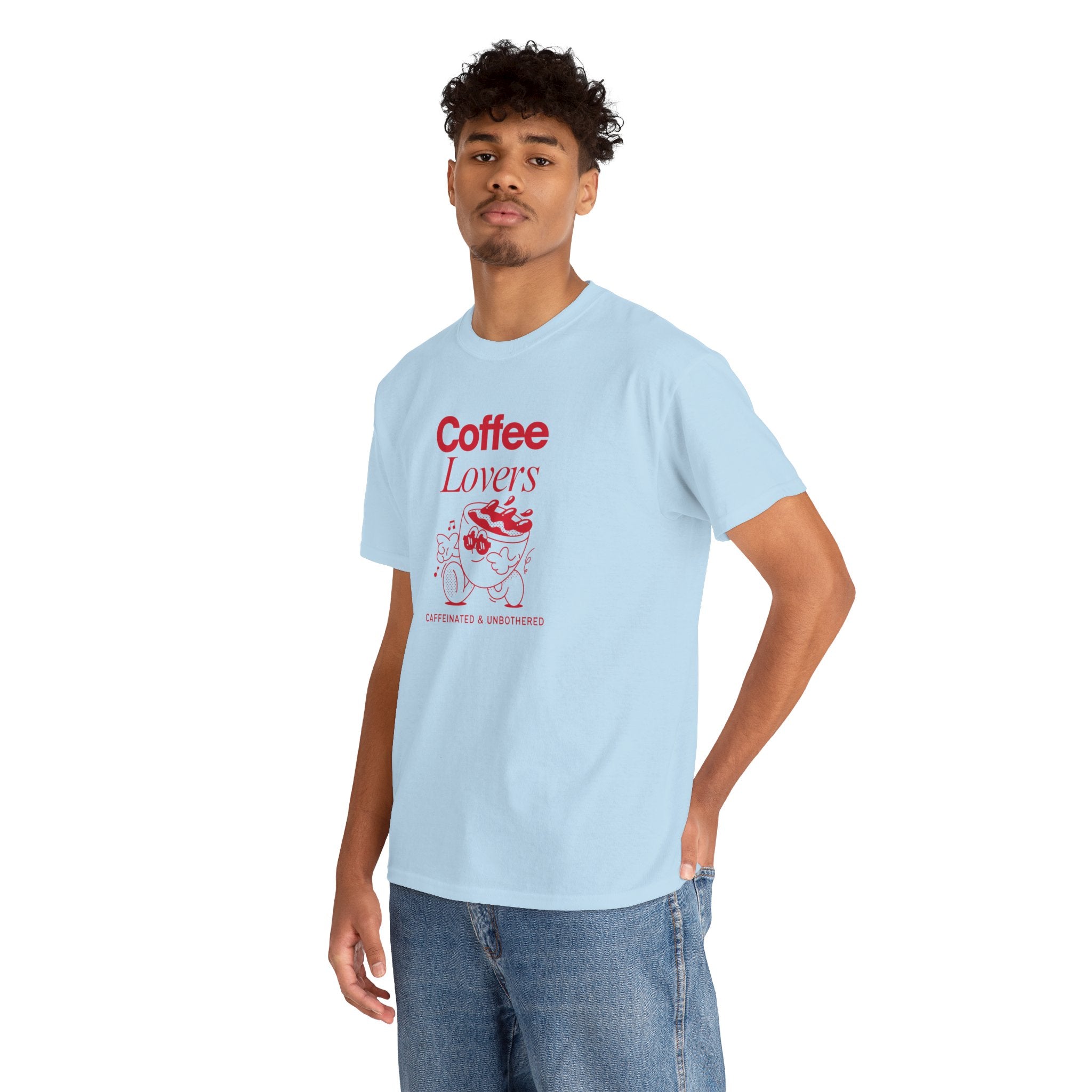 Coffee Lovers T-Shirt — Cute Red Coffee Cup Graphic Tee