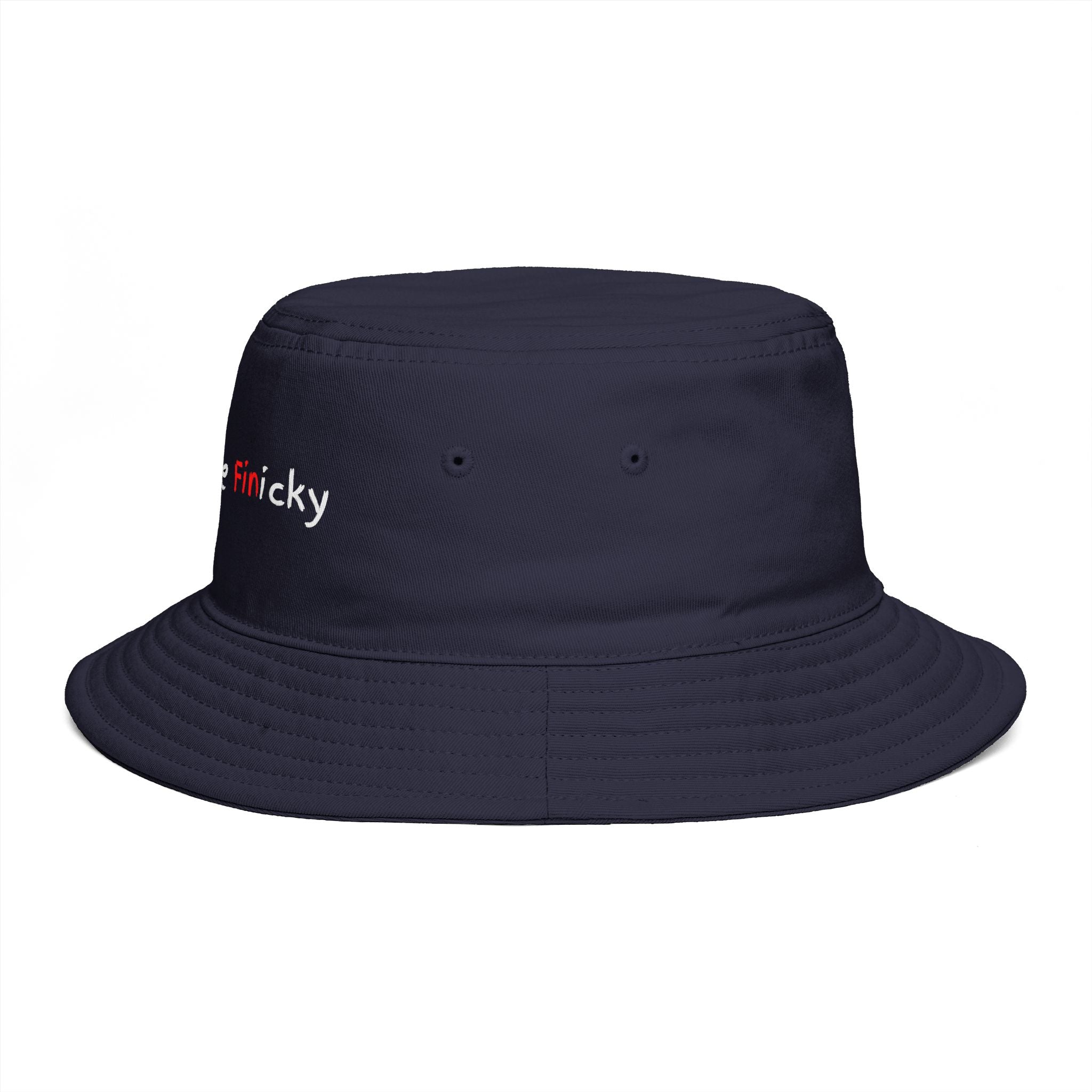 Bucket Hat — 'Outside Be Finicky' Embroidered Outdoor Statement Hat