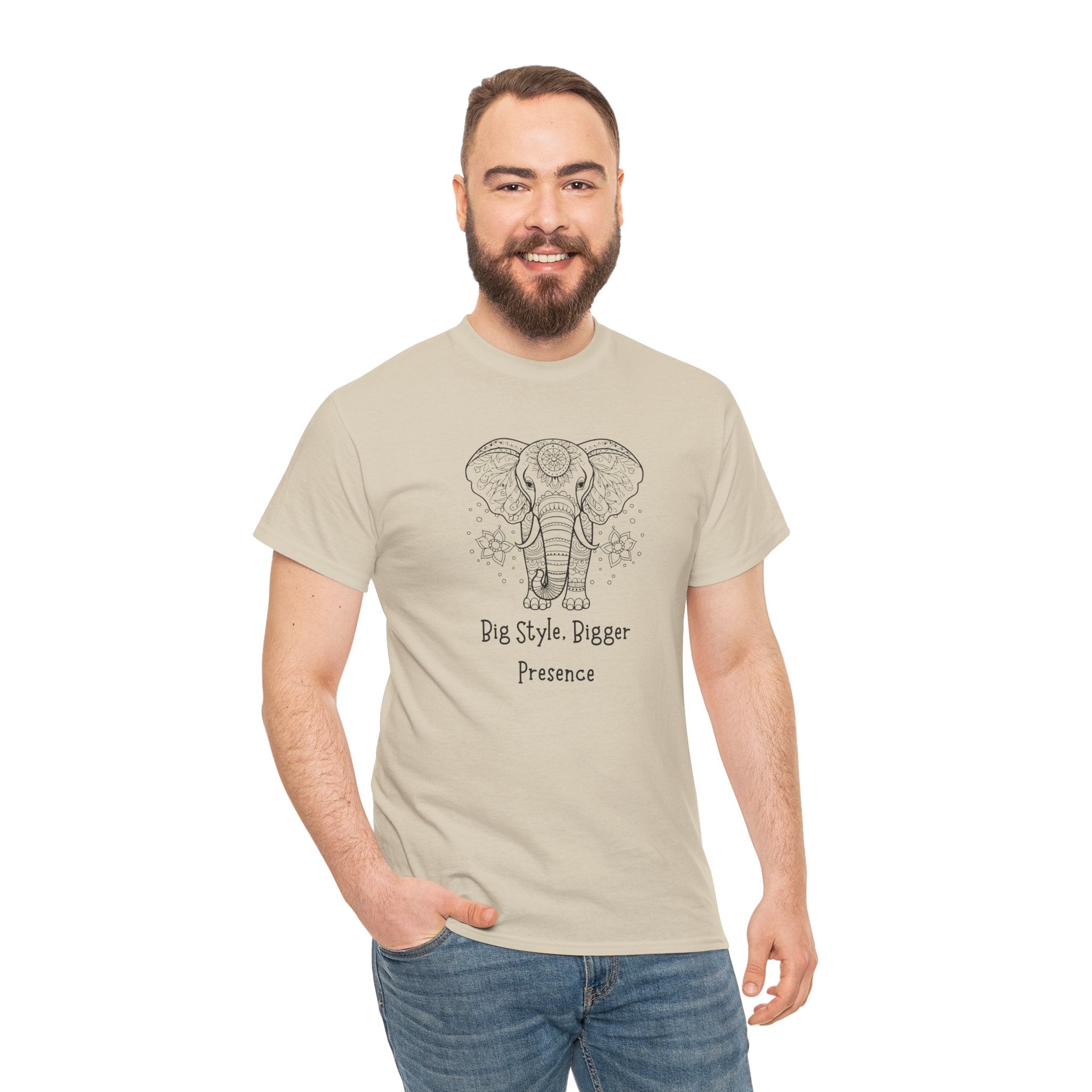 Elephant Head Tee — "Big Style. Bigger Presence" Graphic T-Shirt