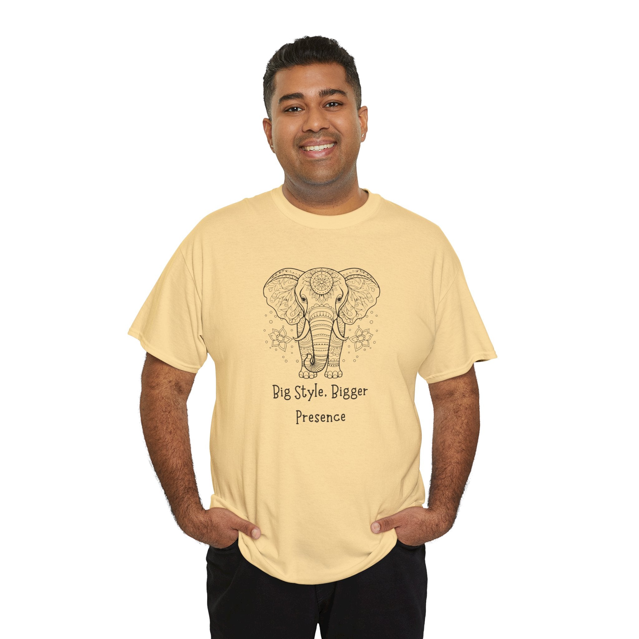 Elephant Head Tee — "Big Style. Bigger Presence" Graphic T-Shirt