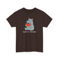 Hippo Eating Watermelon Tee — "Gone in Seconds" Cute Animal Graphic Shirt