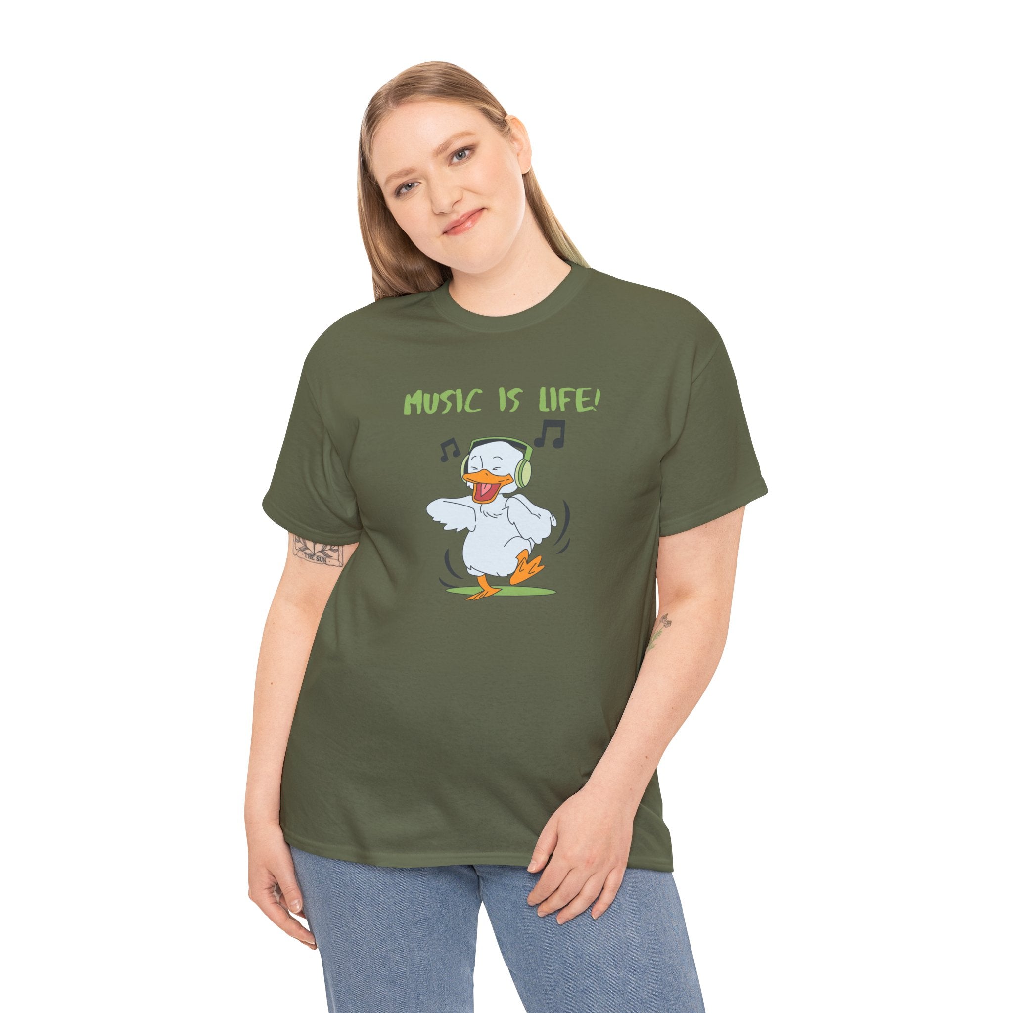 Music Is Life Duck T‑Shirt