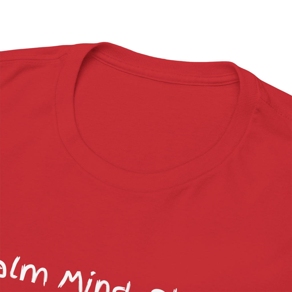 Calm Mind, Sharp Tongue Tee — Minimalist Black Graphic T-Shirt
