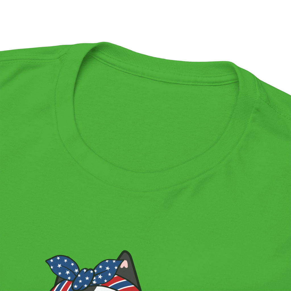 Cat Birthday Tee — "A Purr-fect Firecracker Was Born Today"