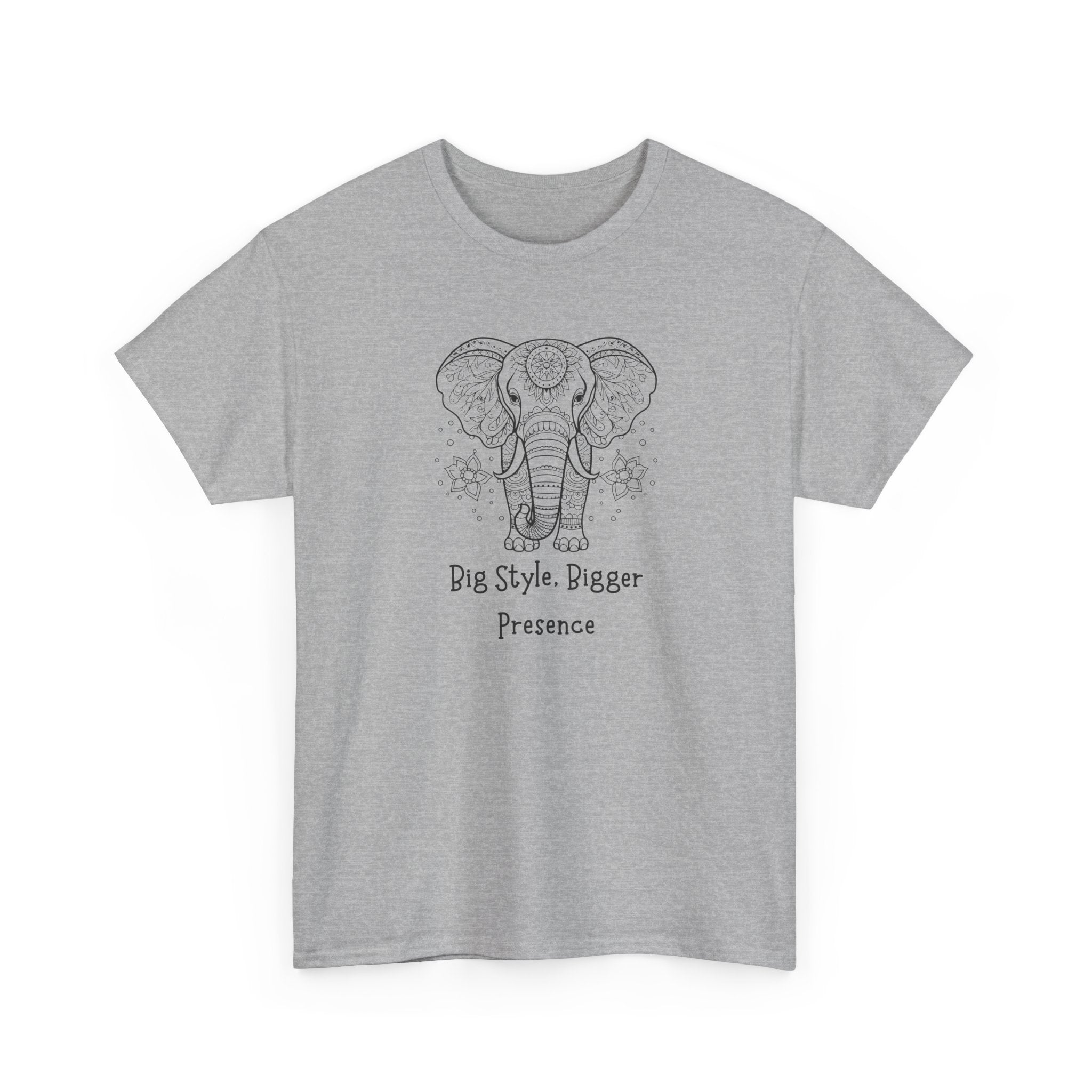 Elephant Head Tee — "Big Style. Bigger Presence" Graphic T-Shirt