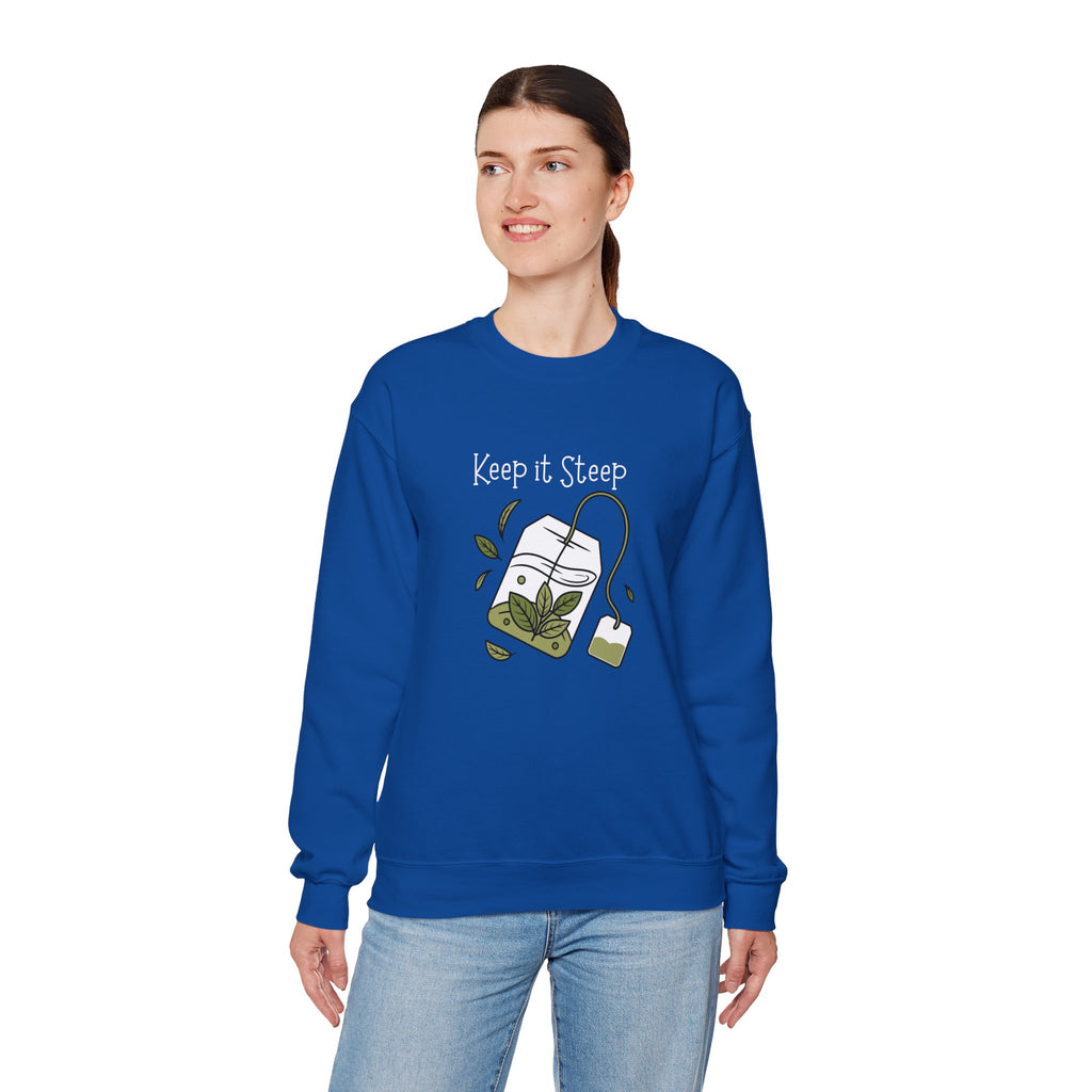 Crewneck Sweatshirt — Herbal Tea Bag Illustration | Cozy Botanical Gift