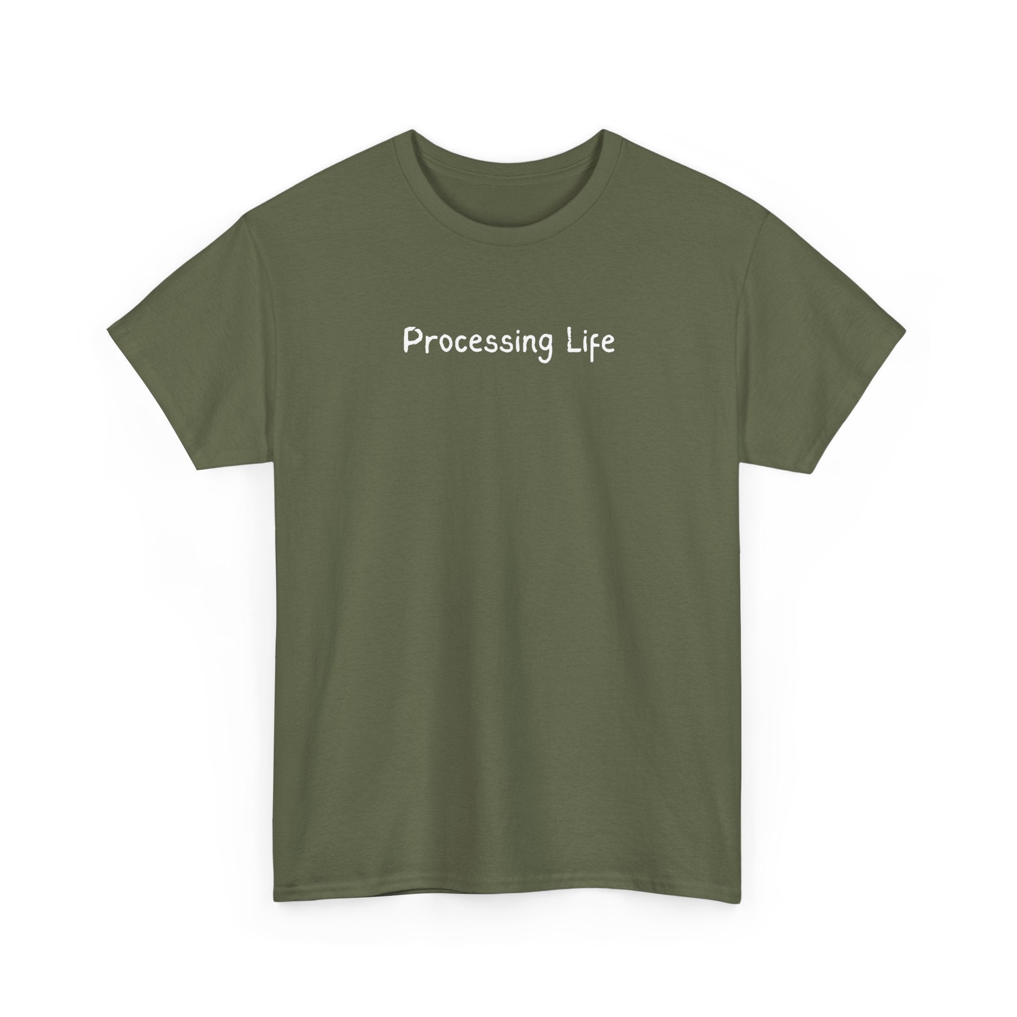 Processing Life T-Shirt — Minimalist Mental Health Awareness Tee