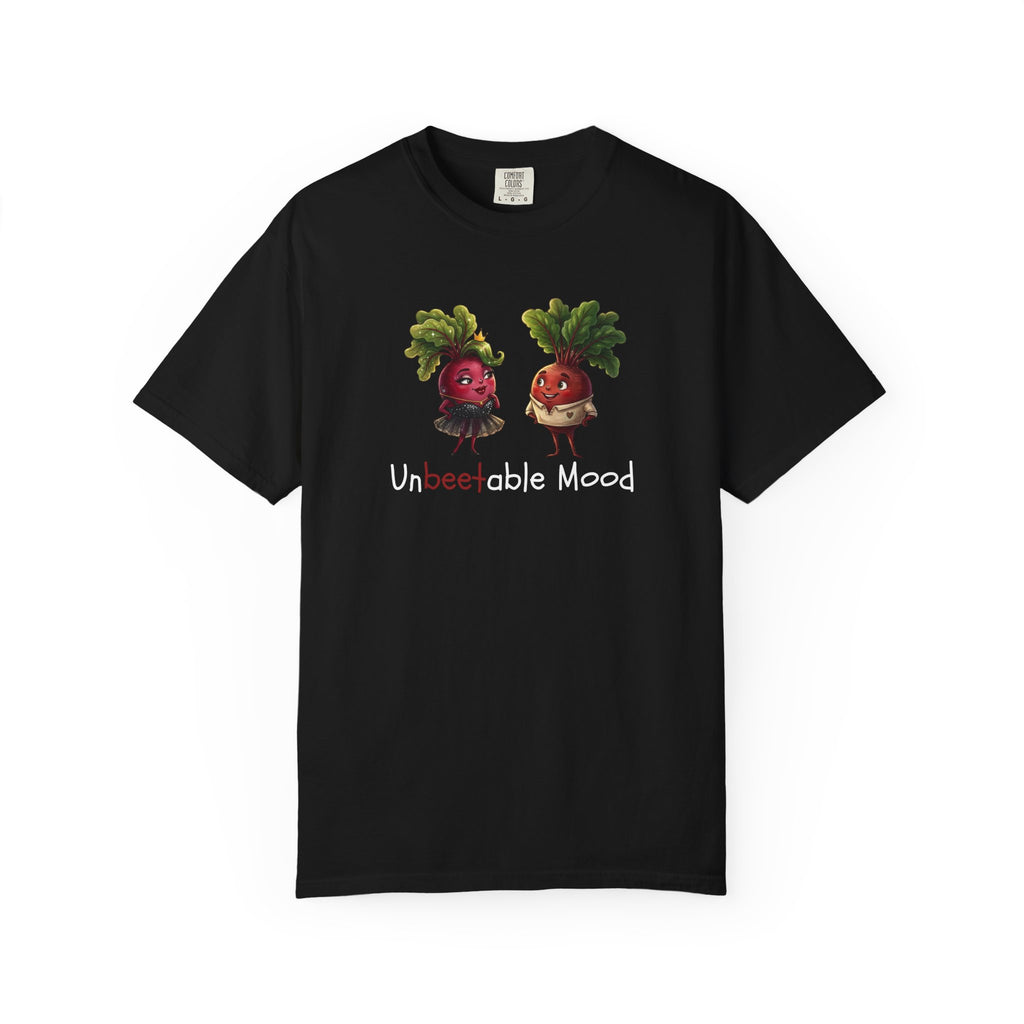 Unbeetable Mood T-Shirt — Cute Beet Characters Veggie Pun Tee