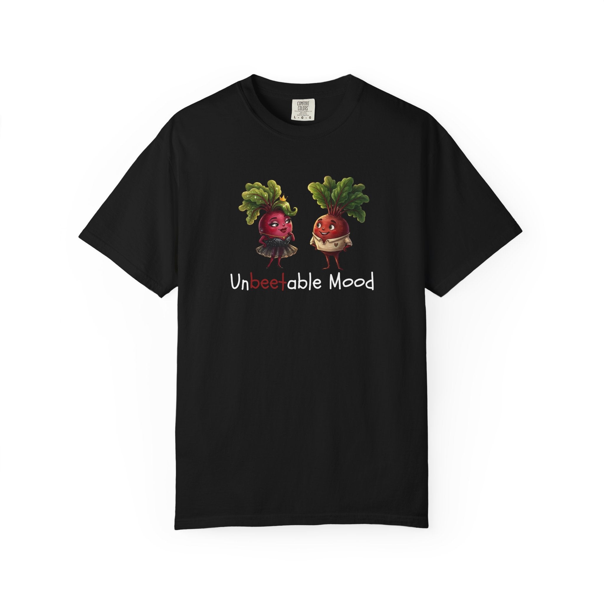 Unbeetable Mood T-Shirt — Cute Beet Characters Veggie Pun Tee