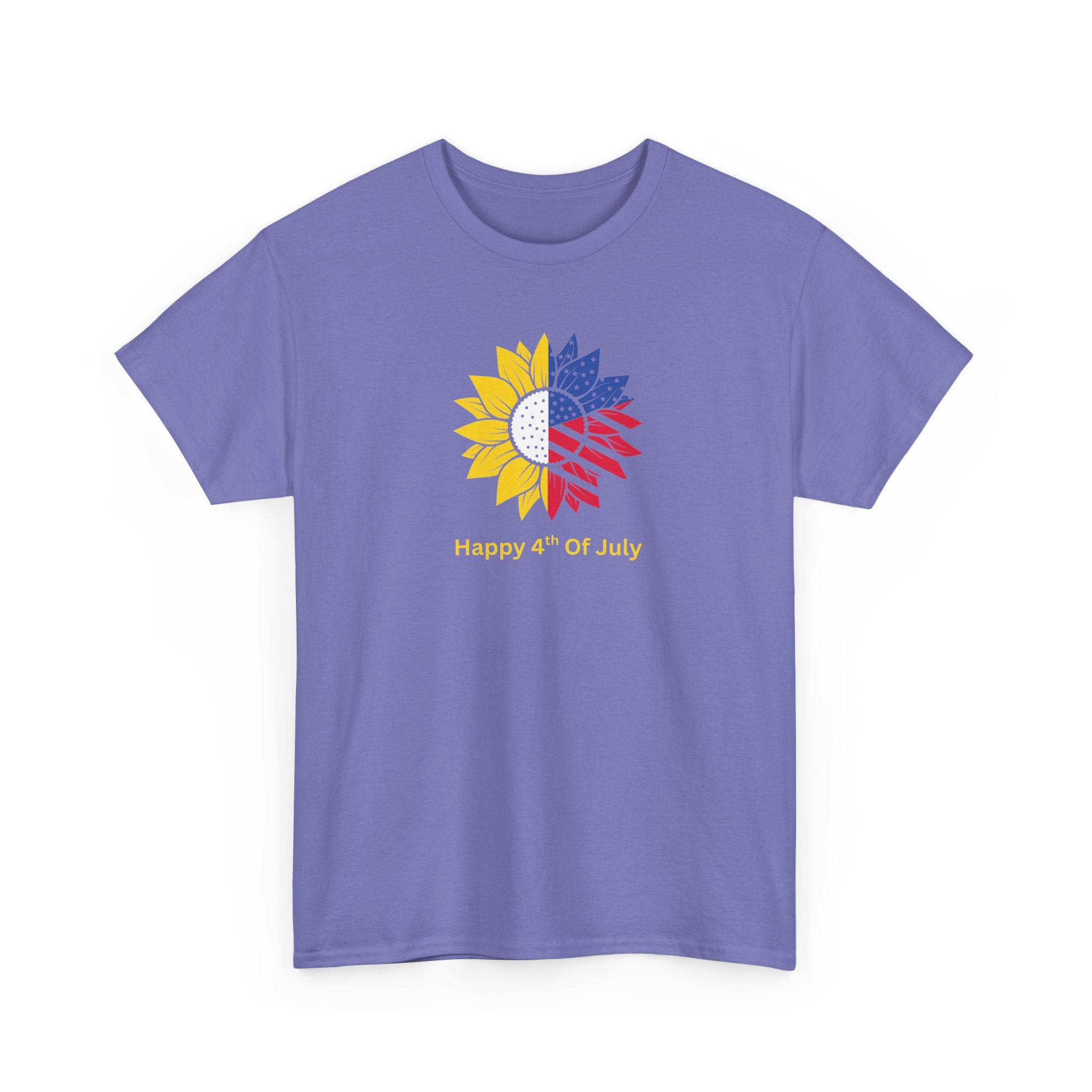 Sunflower USA T-Shirt – "Home of Hope" Patriotic Floral Tee