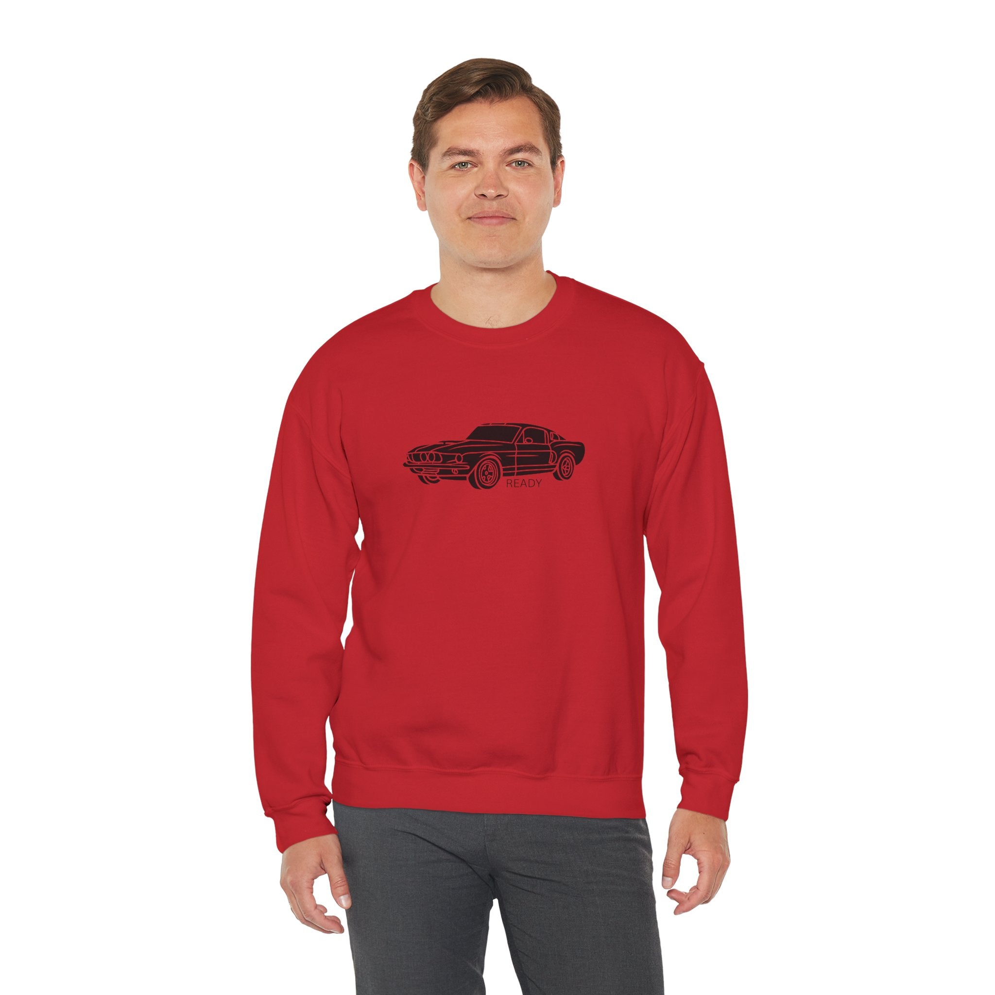 Classic Mustang Outline Crewneck Sweatshirt