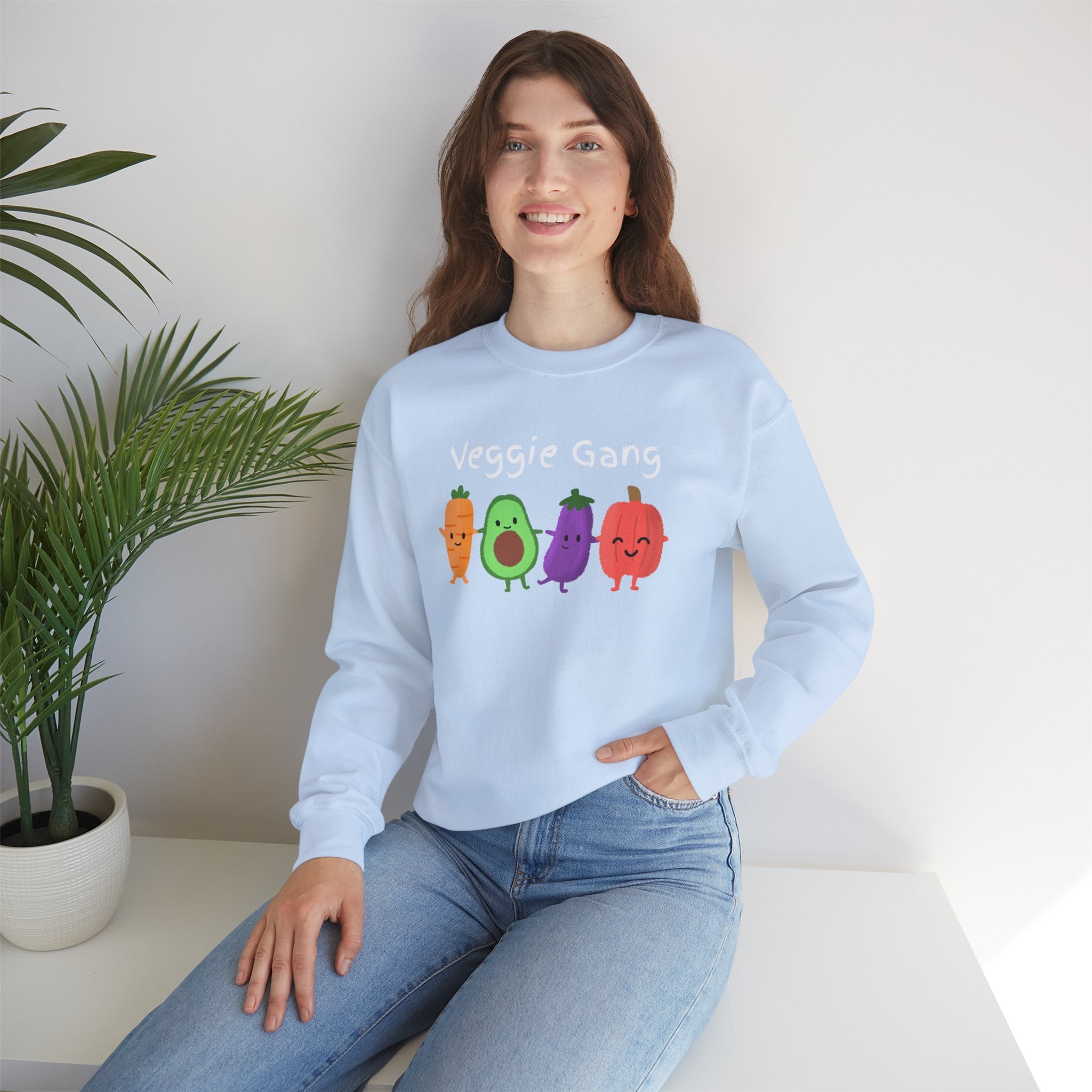 Anxiety Crewneck Sweatshirt — "Different Day Same Anxiety" Cute Cartoon Comfort Pullover