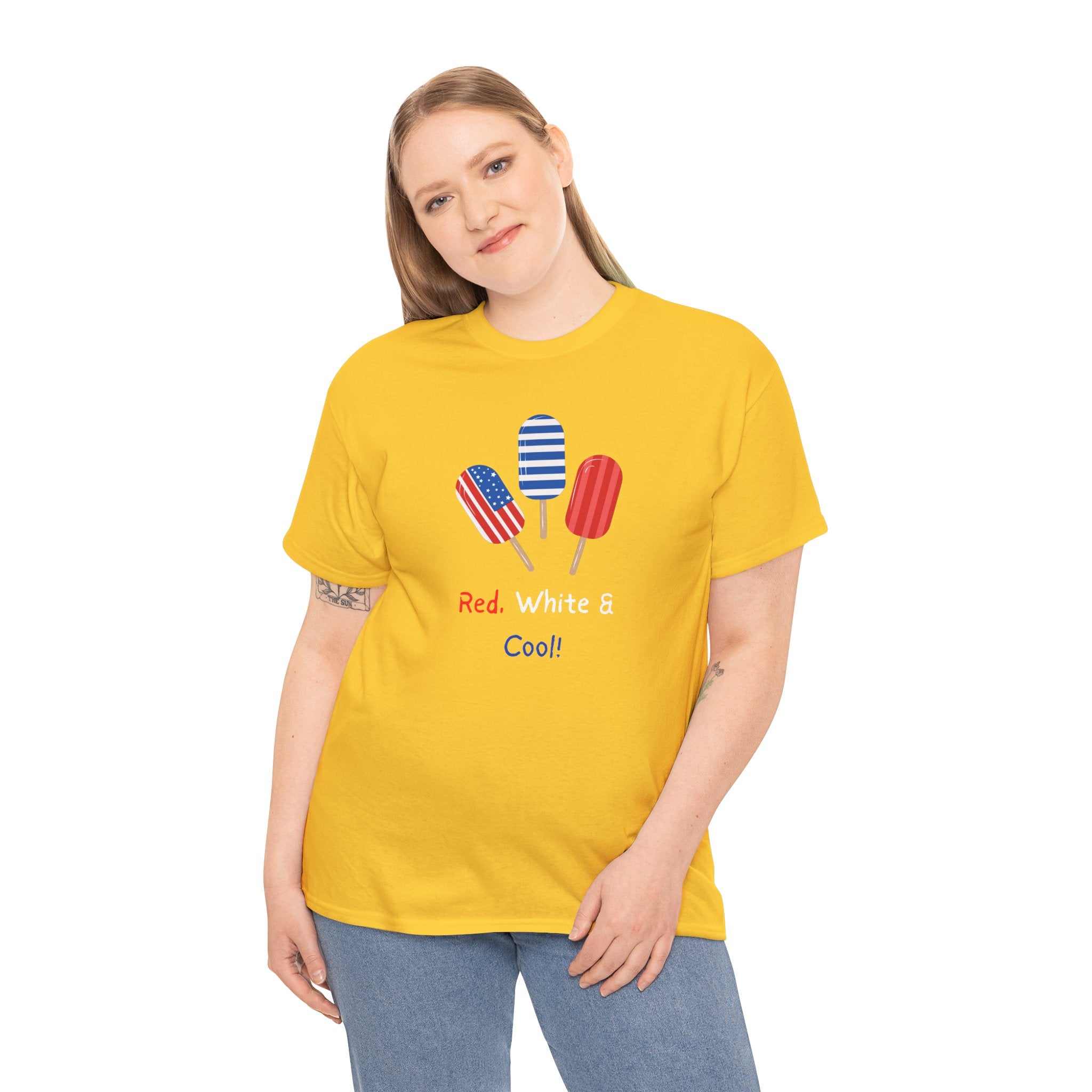 Patriotic Popsicle Tee – "Red, White & Cool" 4th of July T-Shirt