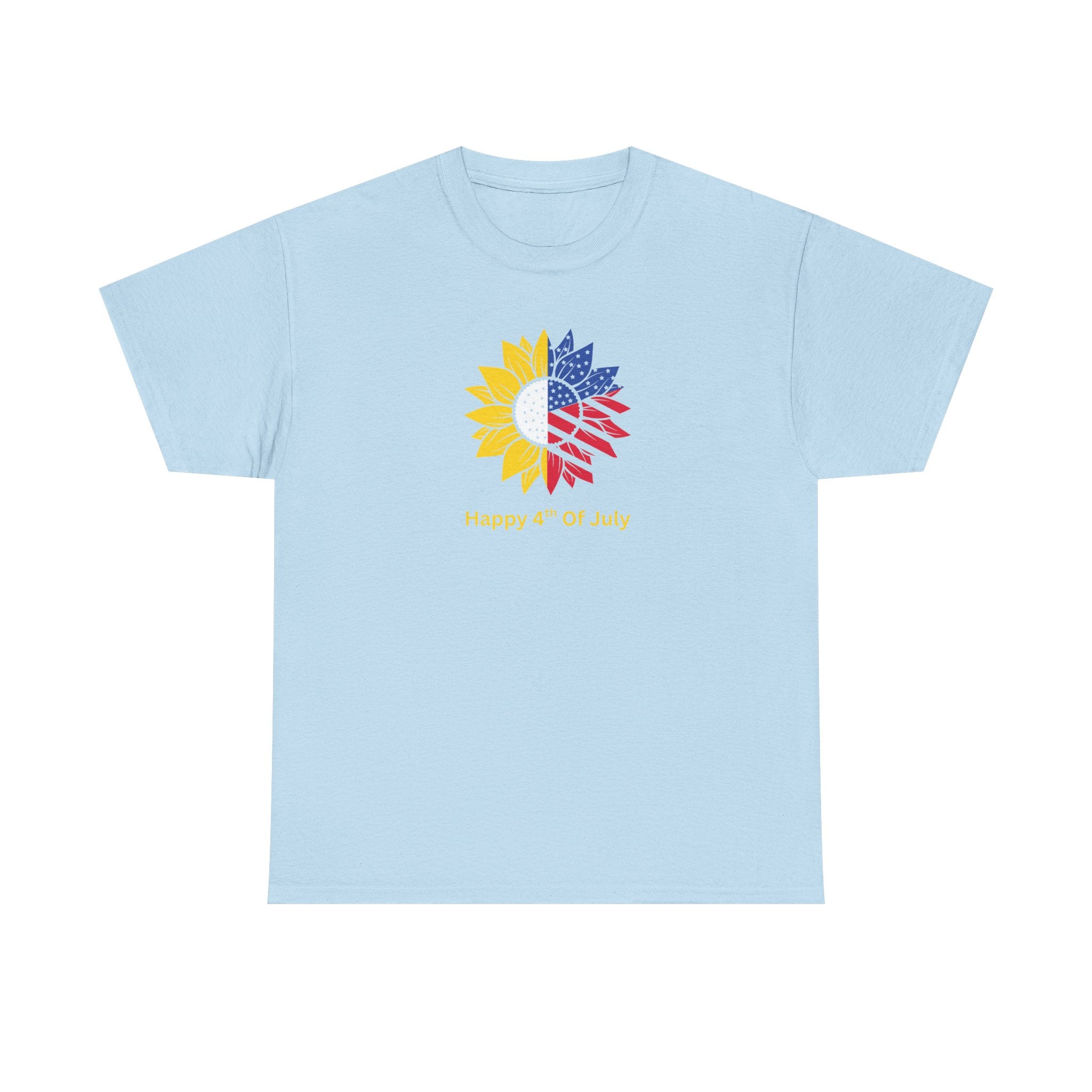 Sunflower USA T-Shirt – "Home of Hope" Patriotic Floral Tee