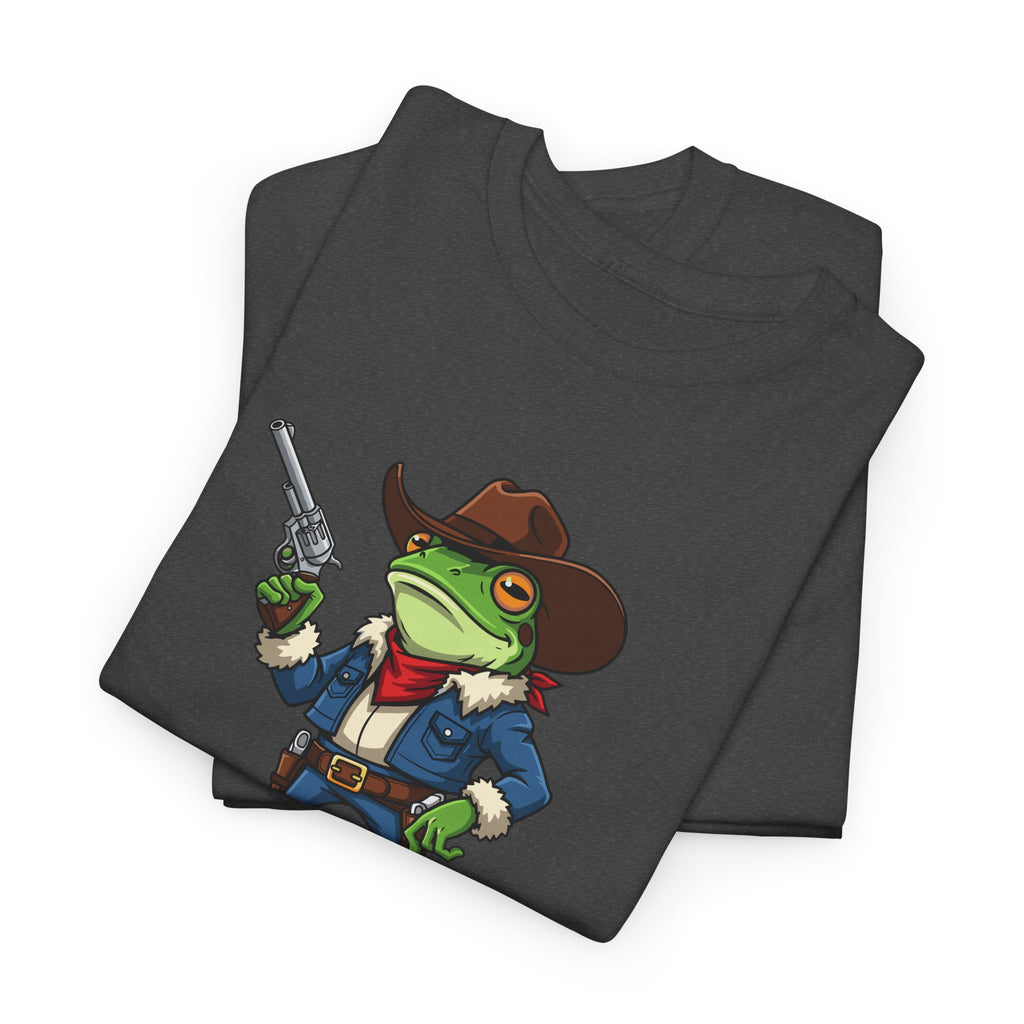Cowboy Frog T-Shirt - "Croak Around & Find Out" Funny Western Graphic Tee