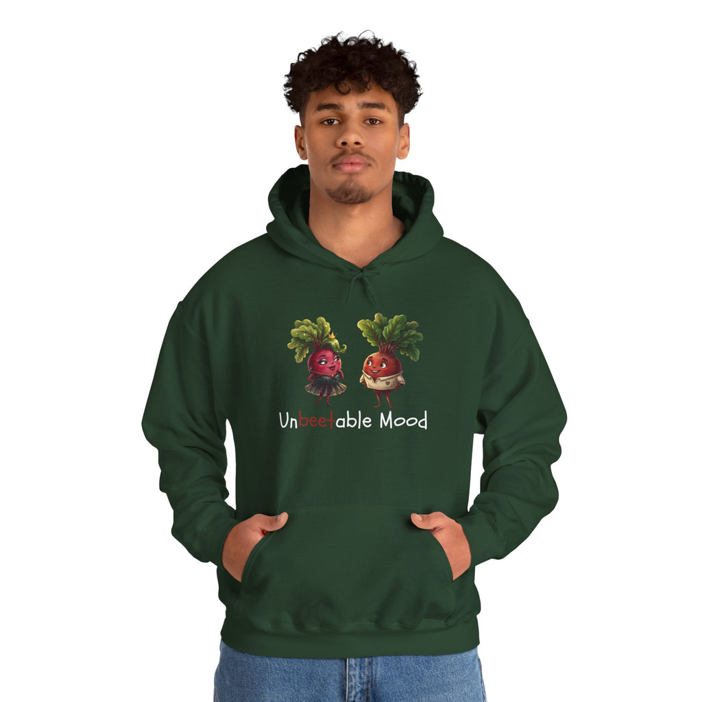 Radish 'Unbeetable Mood' Hoodie – Cute Veggie Couple Graphic Sweatshirt