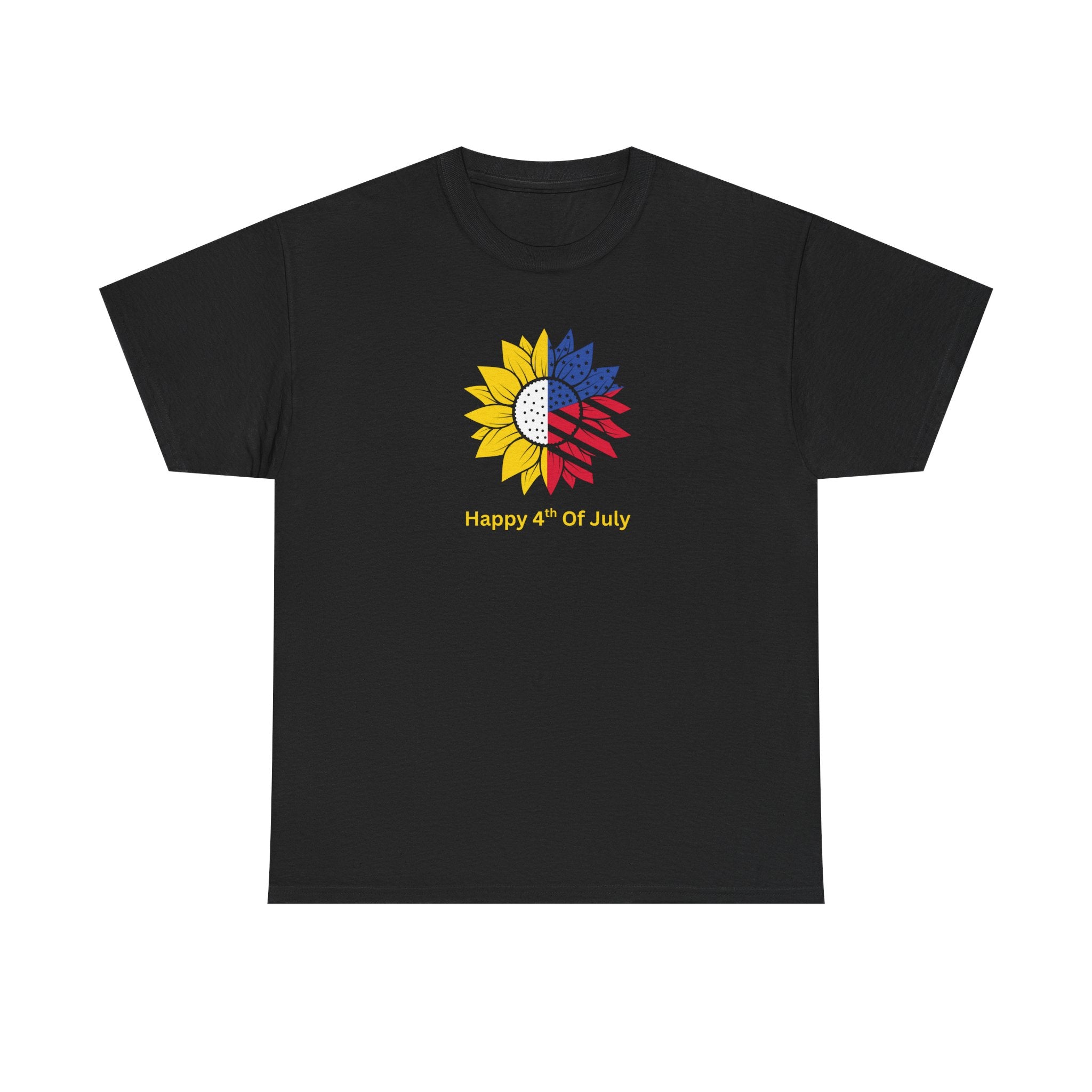 Sunflower USA T-Shirt – "Home of Hope" Patriotic Floral Tee