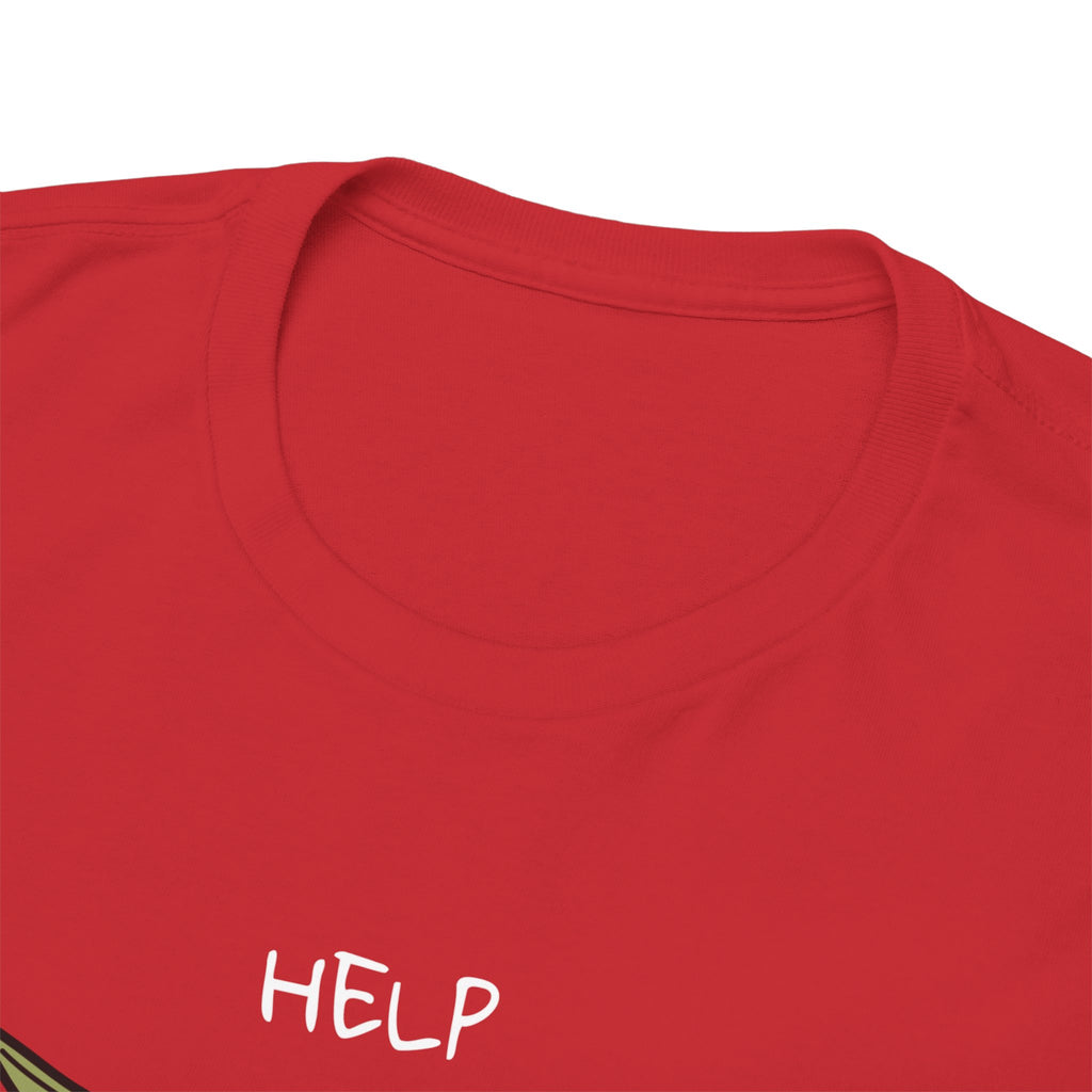 Help Fish Graphic Tee — “Everything was fine... until it wasn't” Funny Dark Humor Shirt