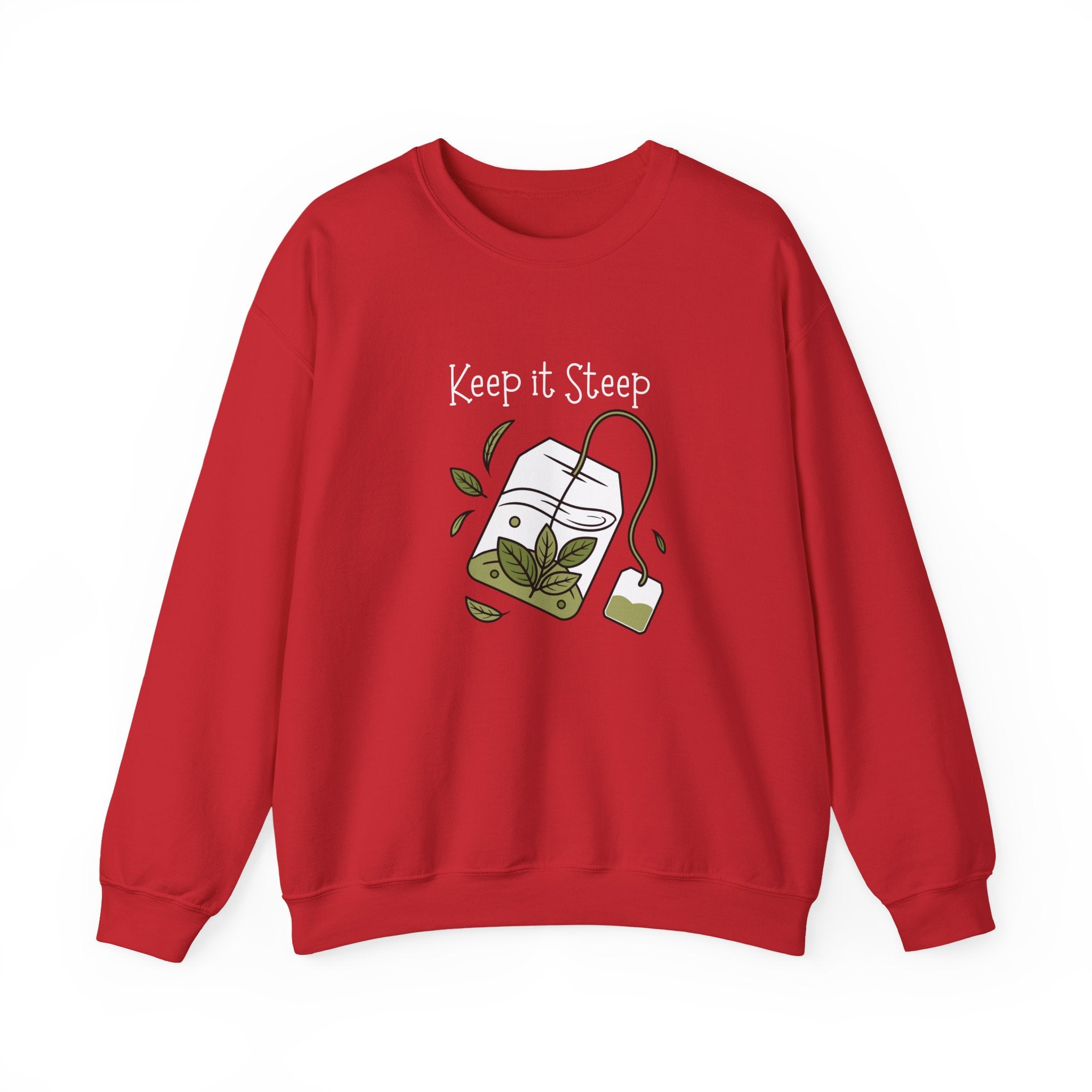 Crewneck Sweatshirt — Herbal Tea Bag Illustration | Cozy Botanical Gift