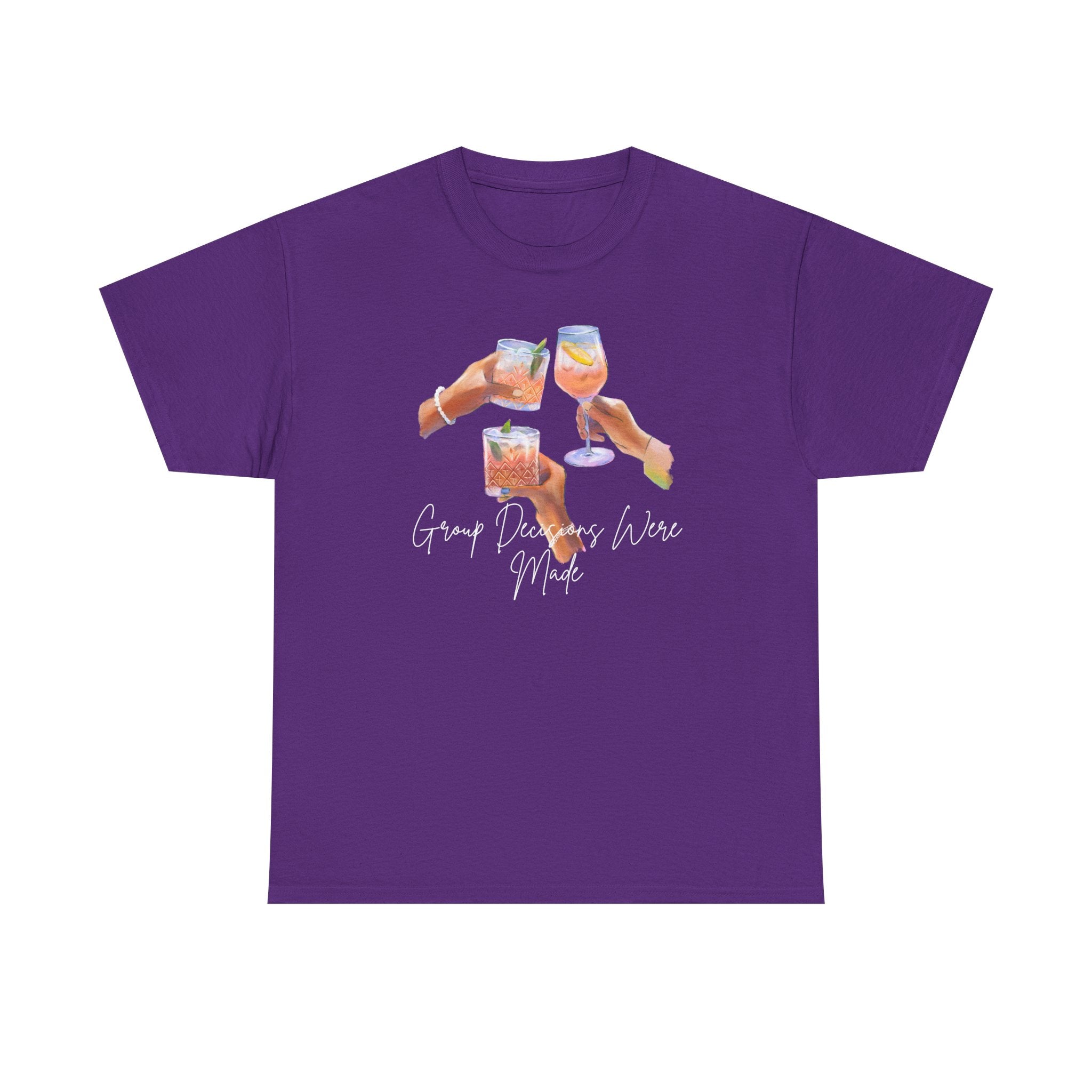 Cheers Wine T-Shirt — "Good Days Are Here" Toast Graphic Tee