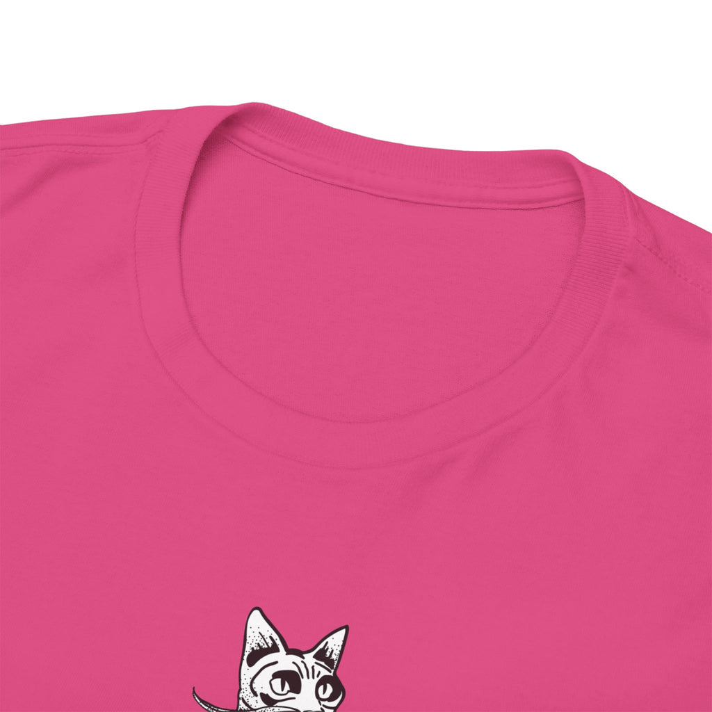T-Shirt — 'Wine because adulting is so hard' Cat Wine Graphic Tee