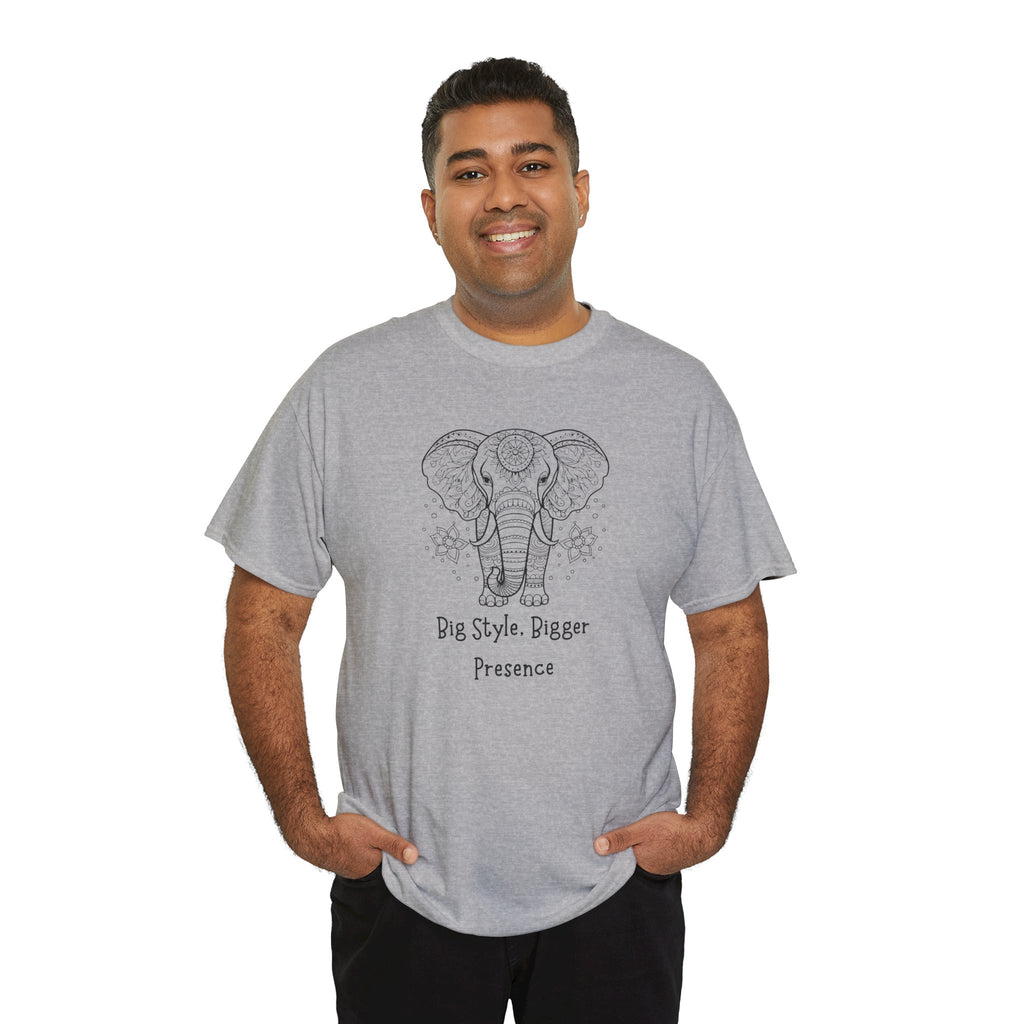 Elephant Head Tee — "Big Style. Bigger Presence" Graphic T-Shirt
