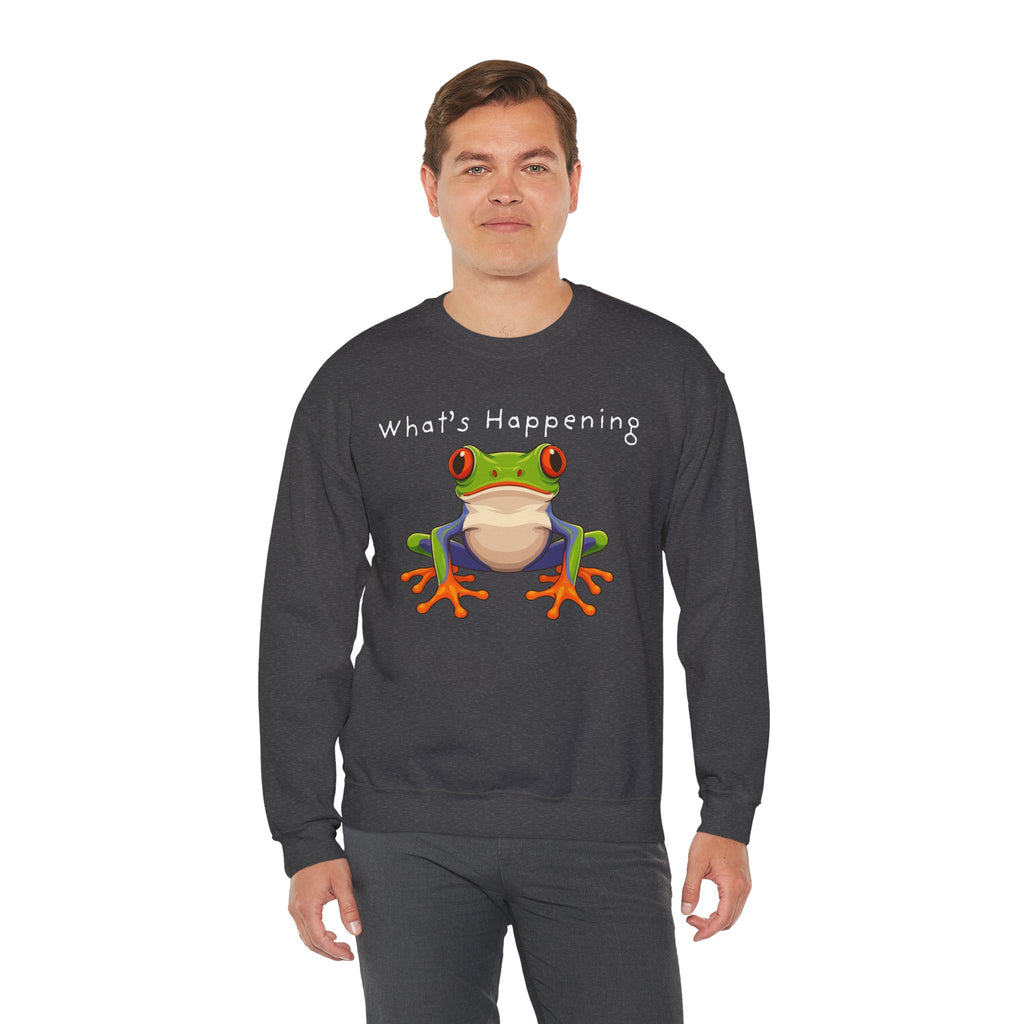 What's Happening Frog Crewneck Sweatshirt