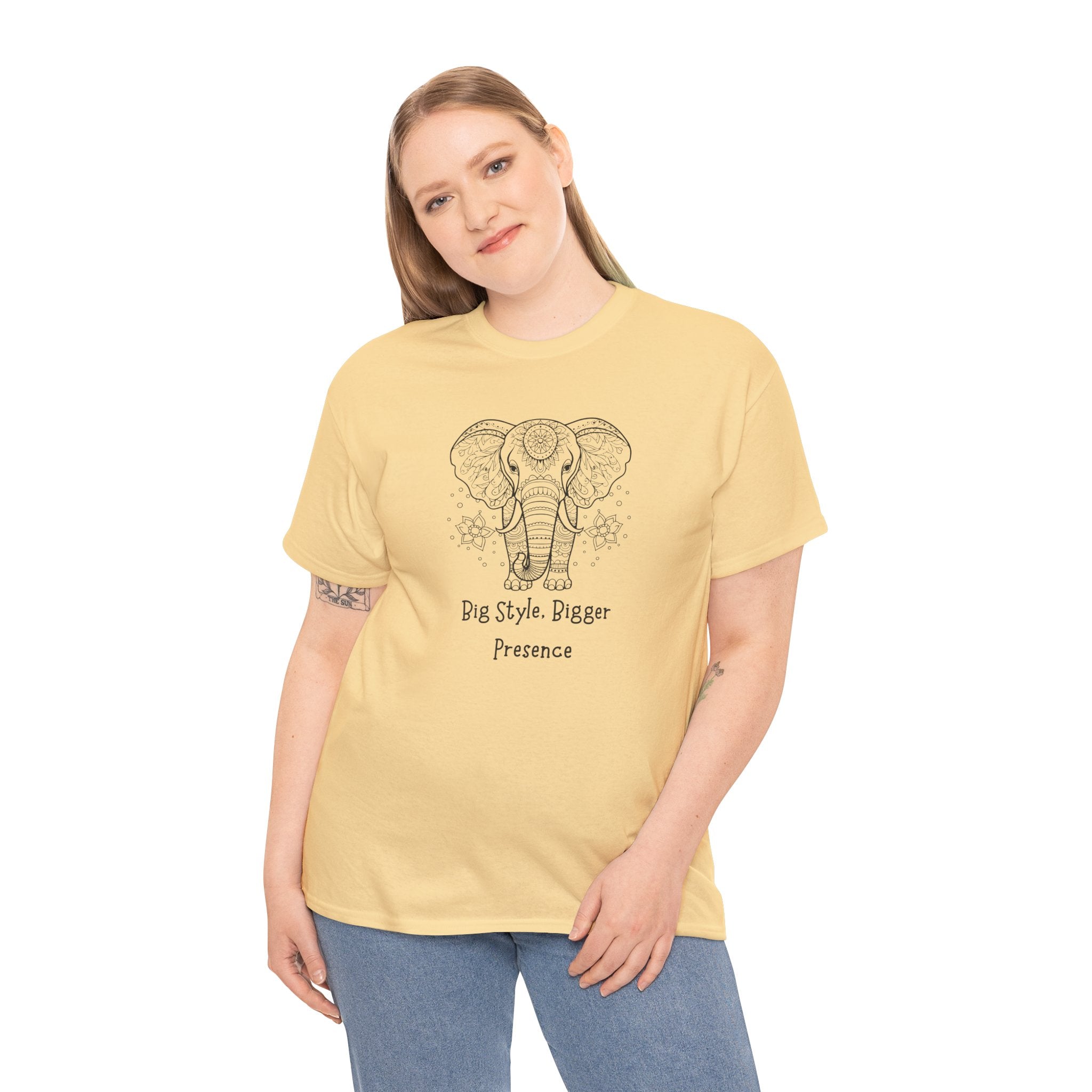 Elephant Head Tee — "Big Style. Bigger Presence" Graphic T-Shirt
