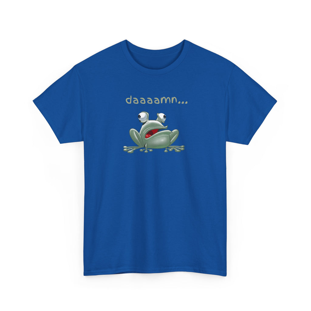 Frog "daaaamn..." T-Shirt — Funny Relaxed Frog Graphic Tee