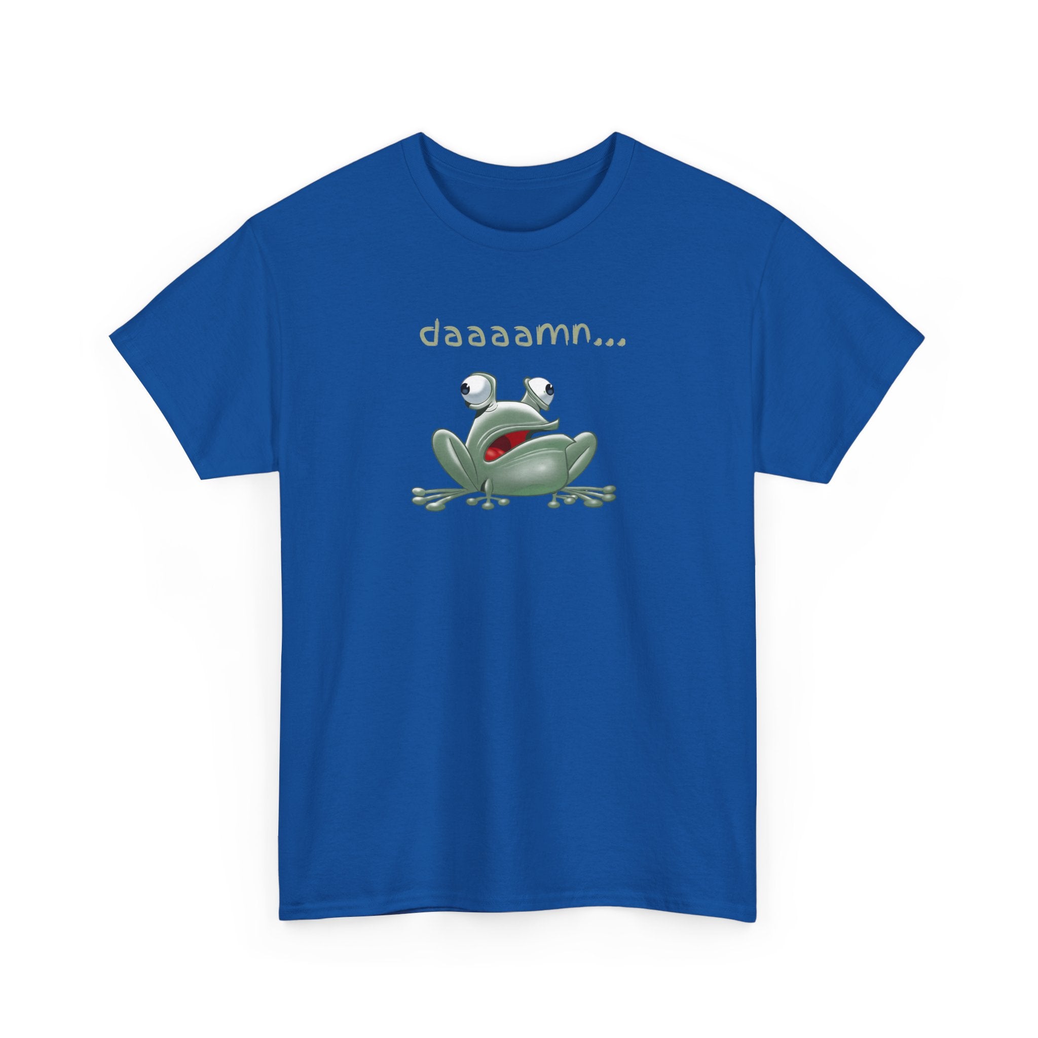 Frog "daaaamn..." T-Shirt — Funny Relaxed Frog Graphic Tee