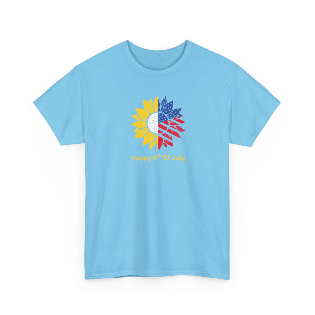 Sunflower USA T-Shirt – "Home of Hope" Patriotic Floral Tee