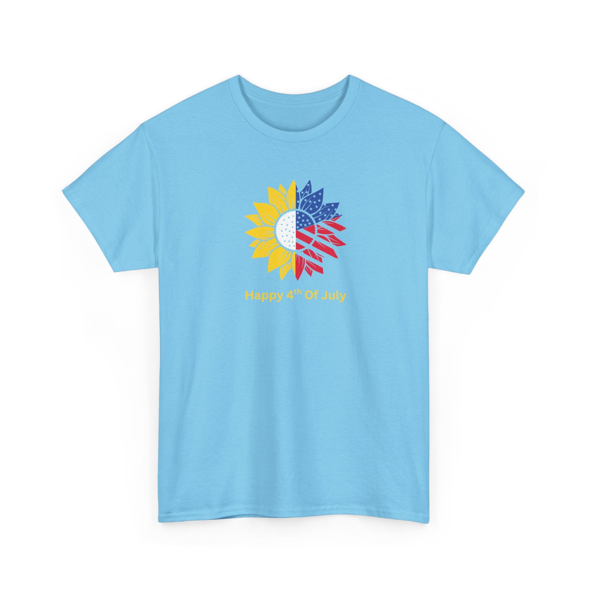 Sunflower USA T-Shirt – "Home of Hope" Patriotic Floral Tee