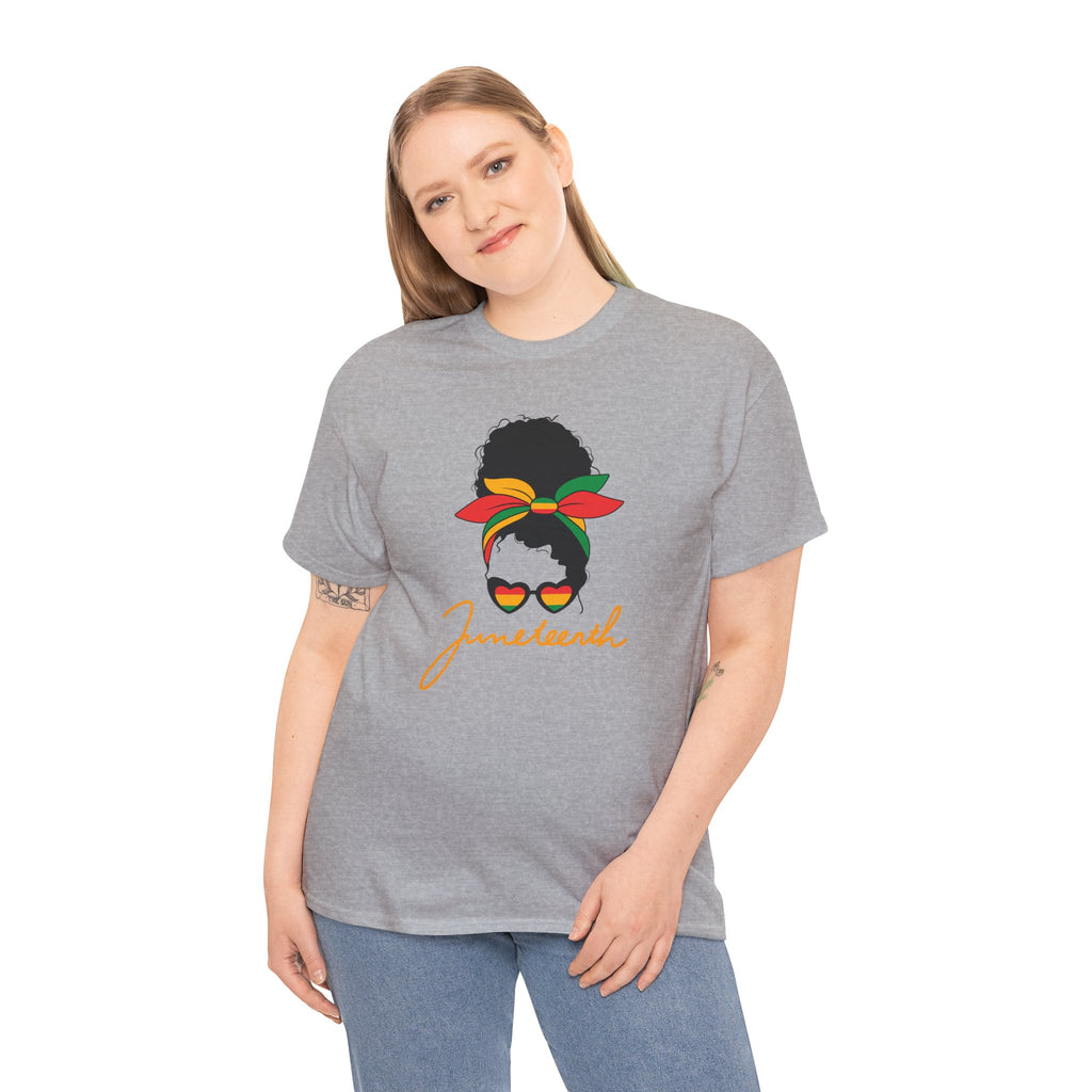 Juneteenth Afro Puff Tee — Juneteenth Celebration T-Shirt