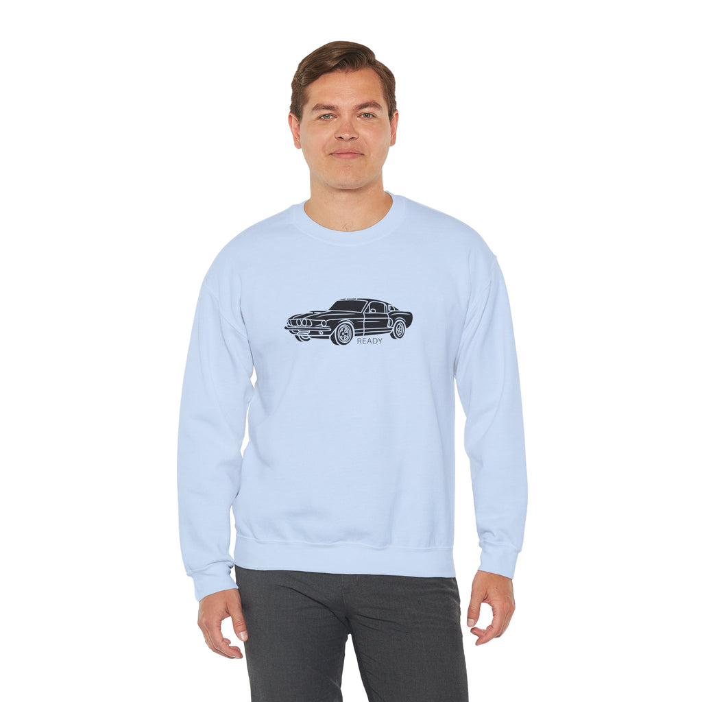 Classic Mustang Outline Crewneck Sweatshirt