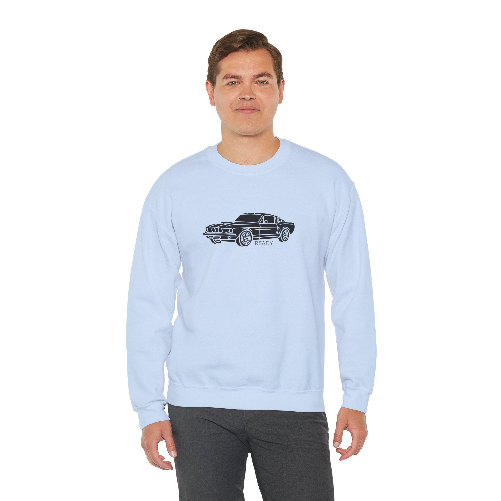 Classic Mustang Outline Crewneck Sweatshirt