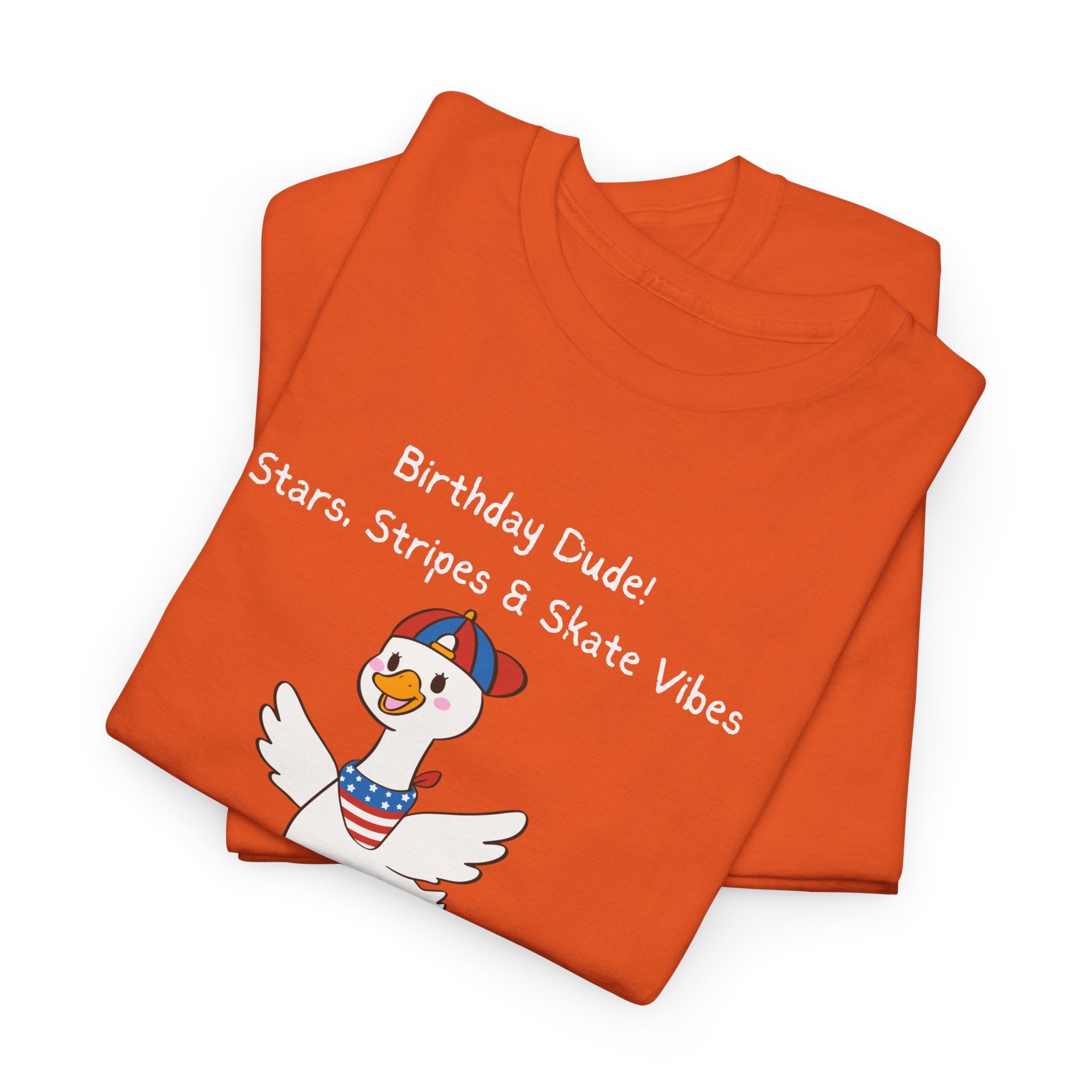 Birthday Dude! Stars, Stripes & Skate Vibes Tee