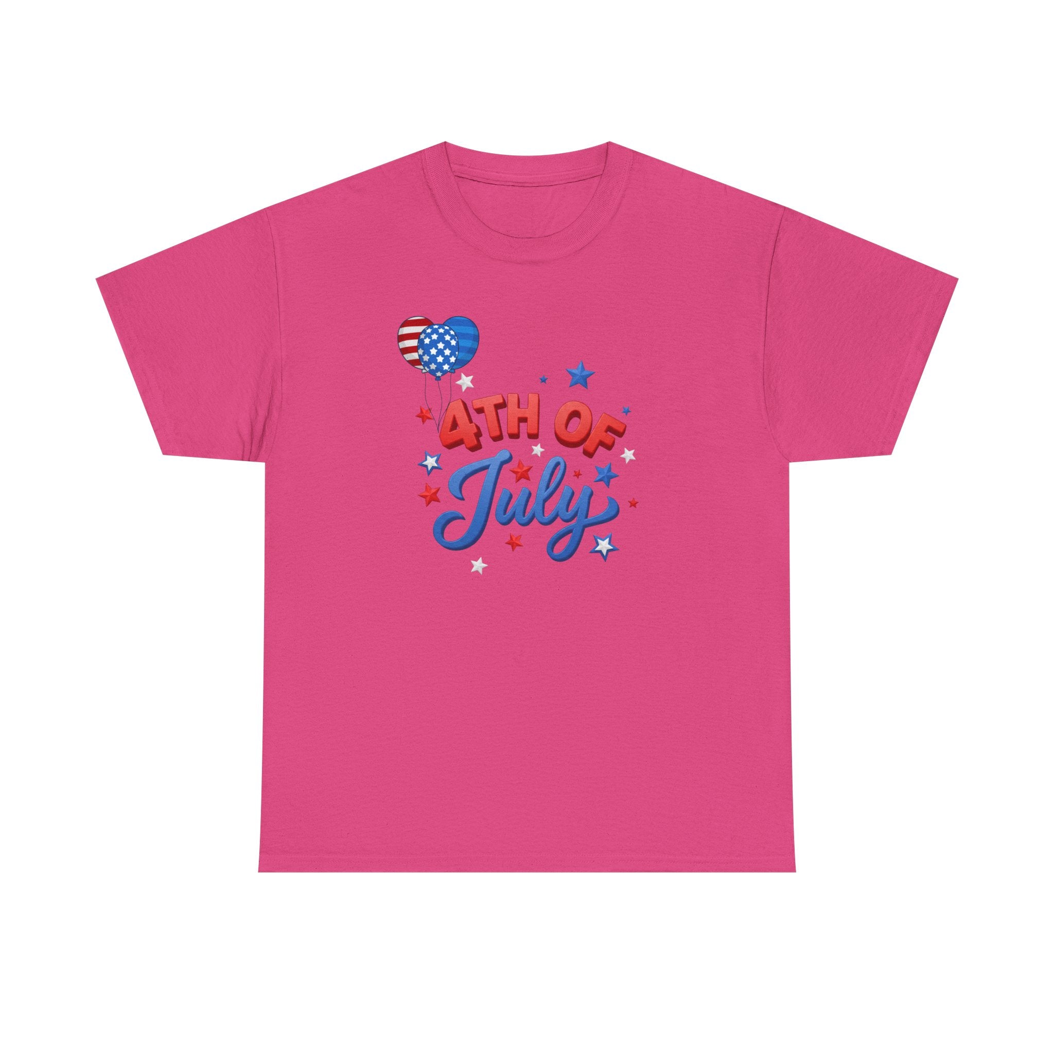 4th of July T-Shirt – Patriotic Stars & Heart Independence Day Tee